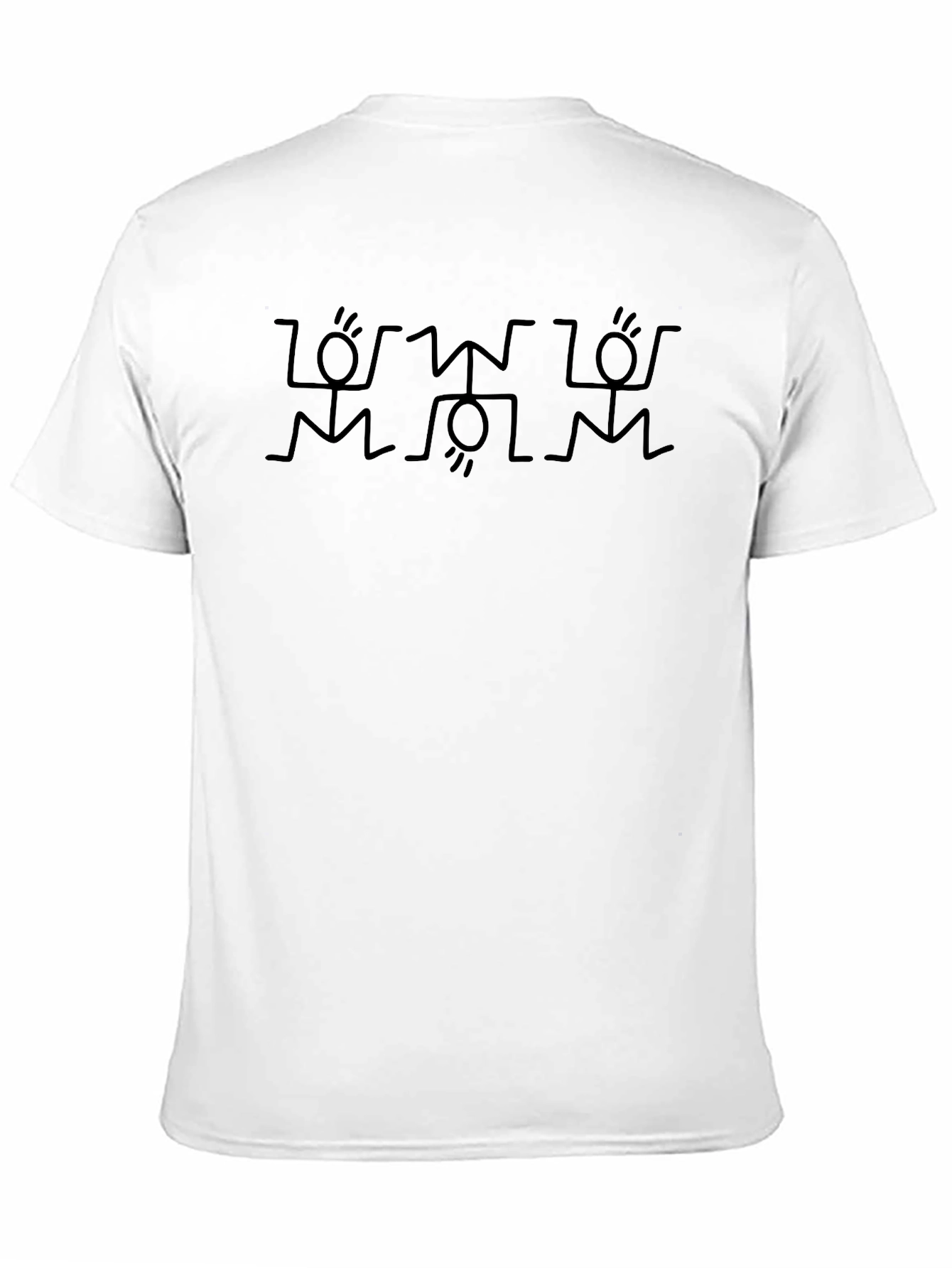 Stick Figure Dancing Crew Neck Tee