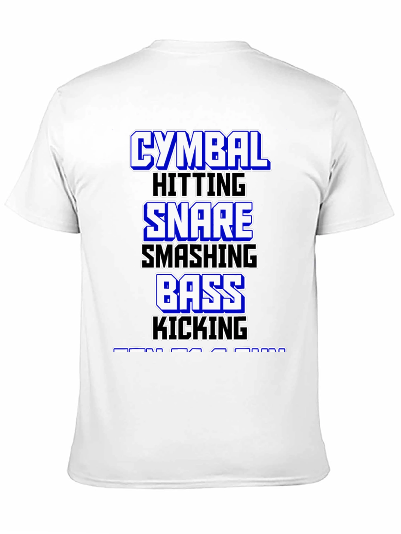 Drummer T-Shirt: Cymbal Snare Bass - Music Lover Tee