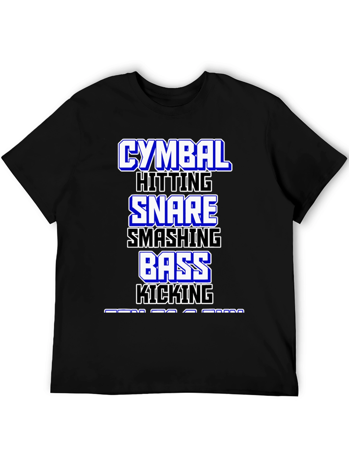 Drummer T-Shirt: Cymbal Snare Bass - Music Lover Tee