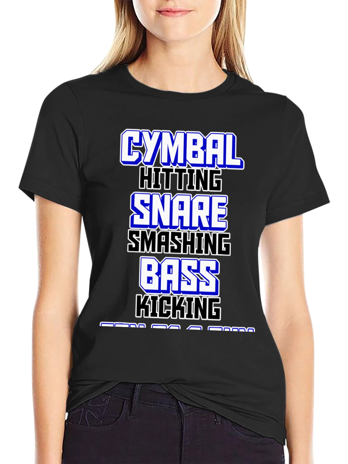 Drummer T-Shirt: Cymbal Snare Bass - Music Lover Tee