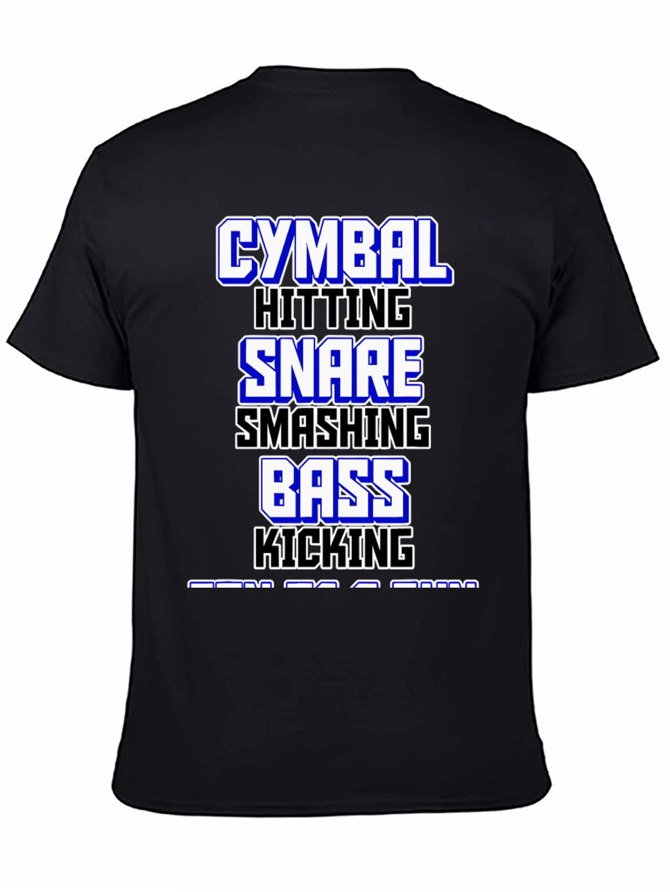 Drummer T-Shirt: Cymbal Snare Bass - Music Lover Tee