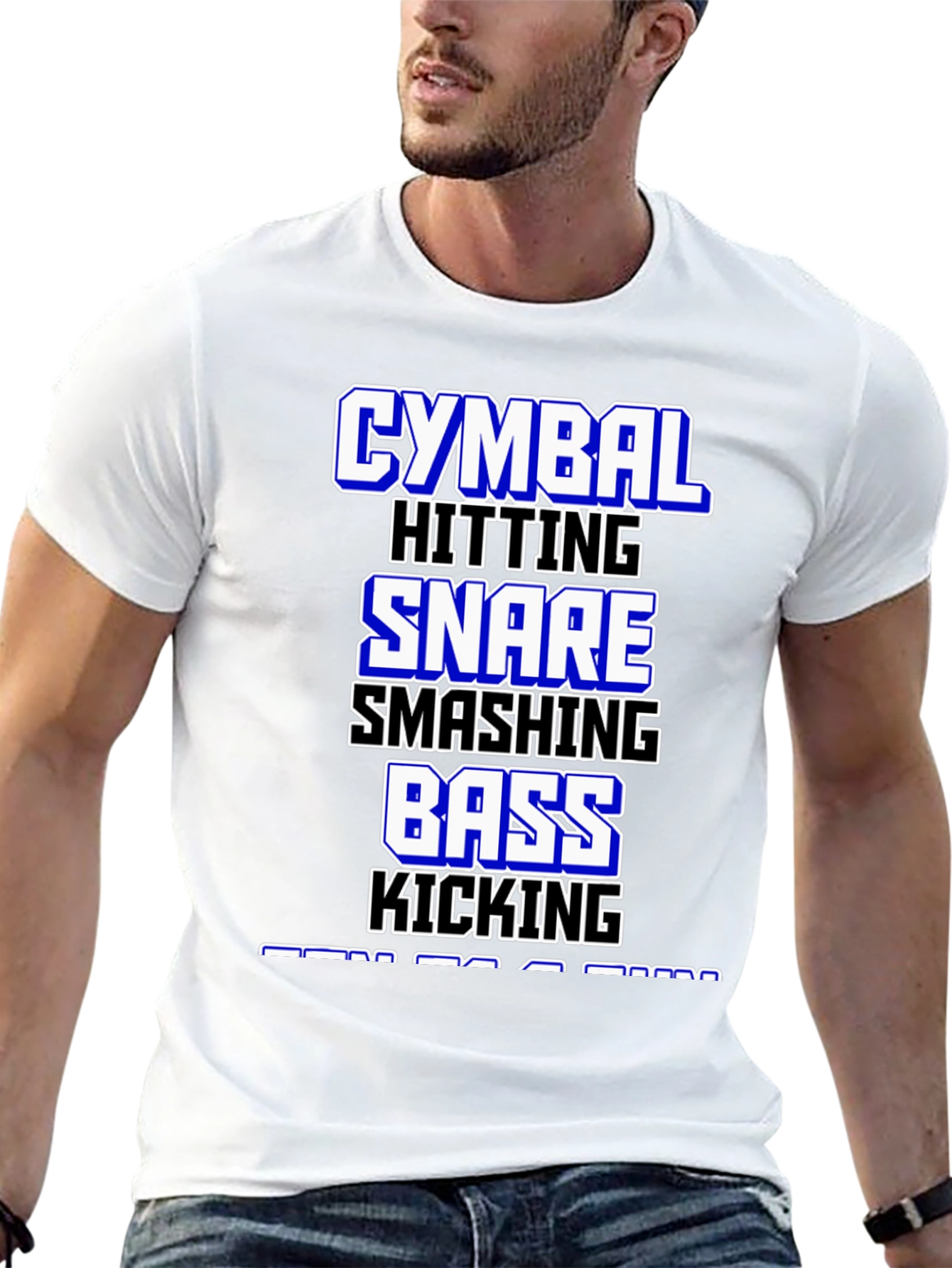 Drummer T-Shirt: Cymbal Snare Bass - Music Lover Tee