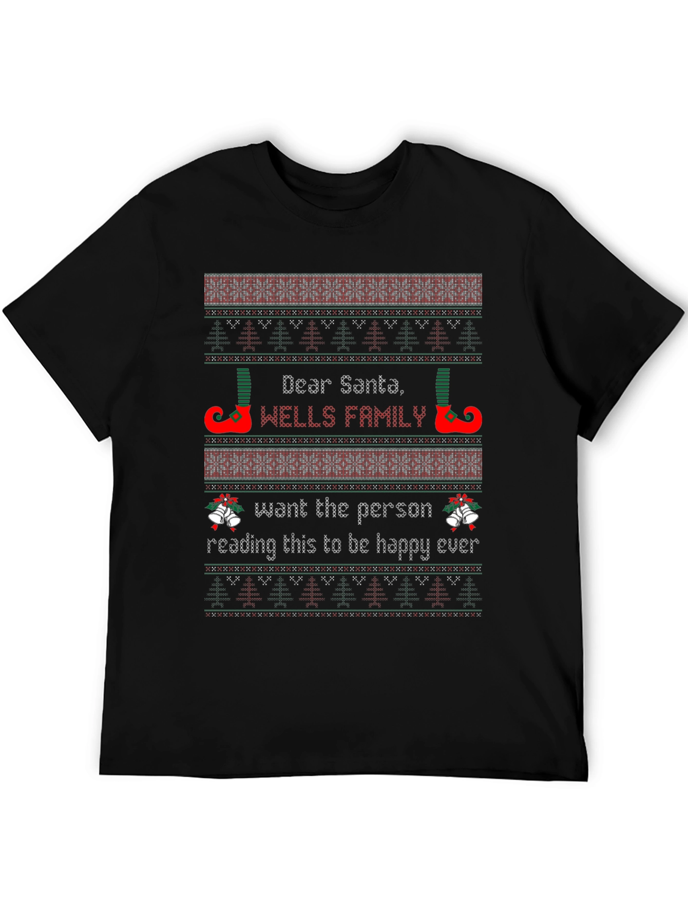 Funny Christmas Dear Santa Wells Family T-Shirt