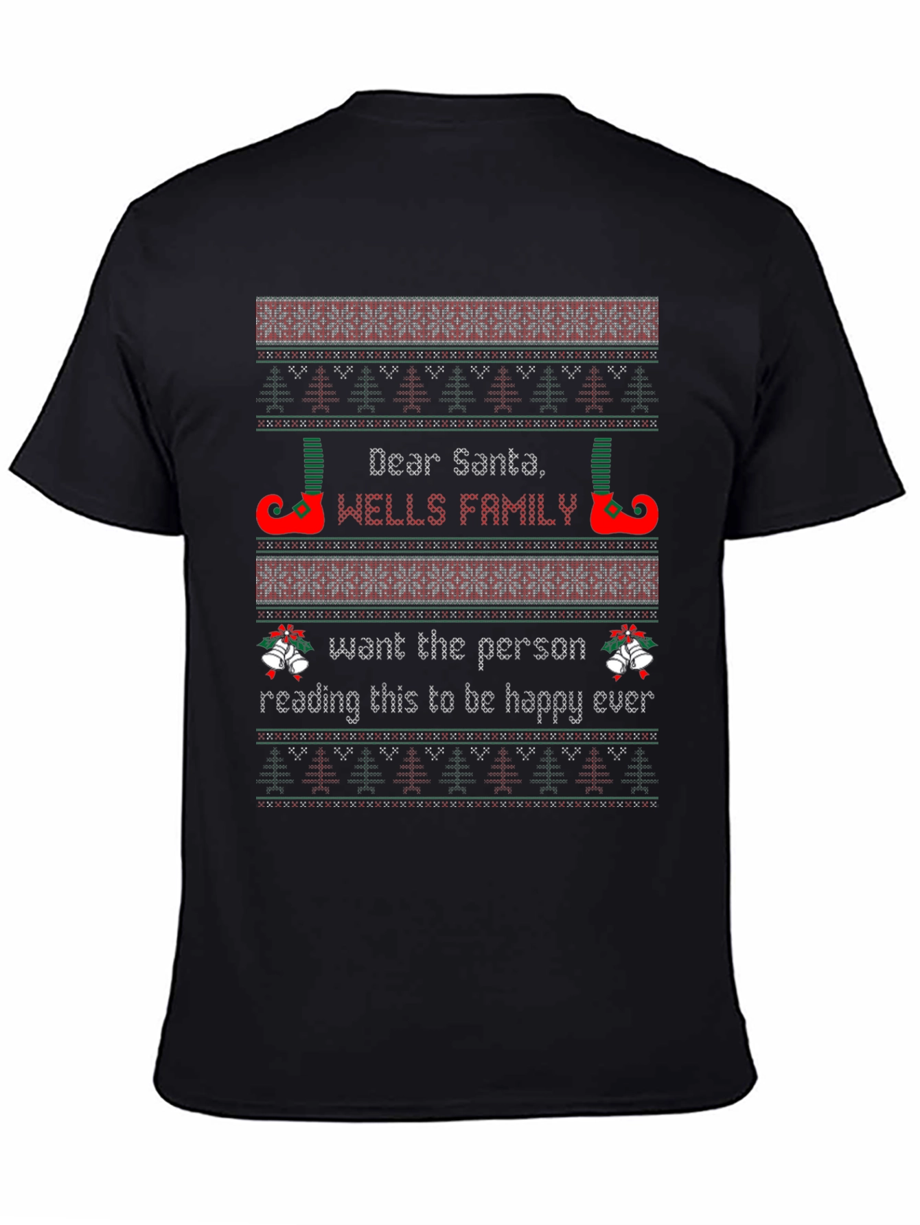 Funny Christmas Dear Santa Wells Family T-Shirt