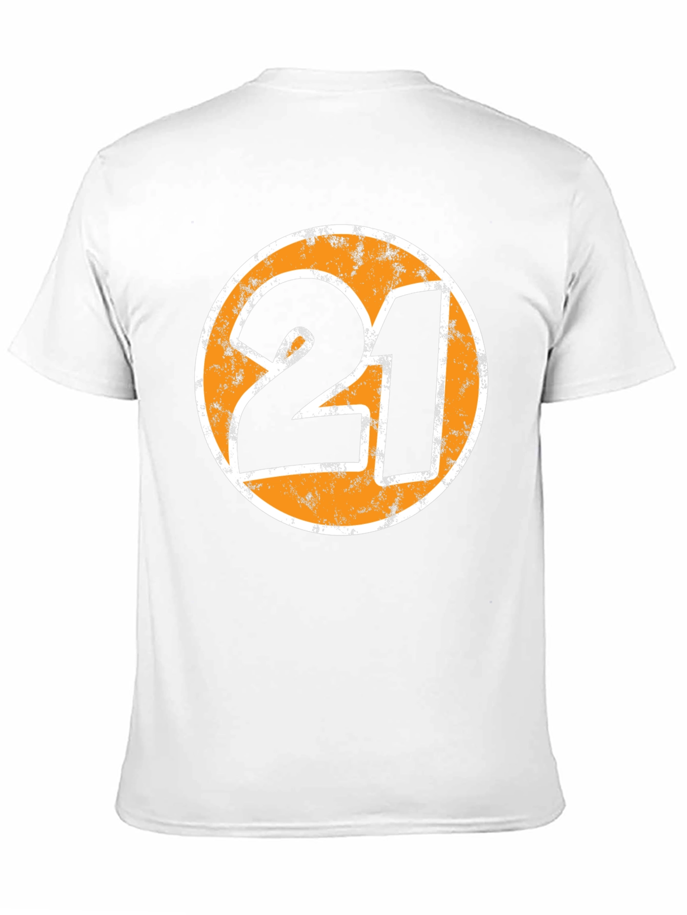 Mens Black 21 Graphic Print T-Shirt