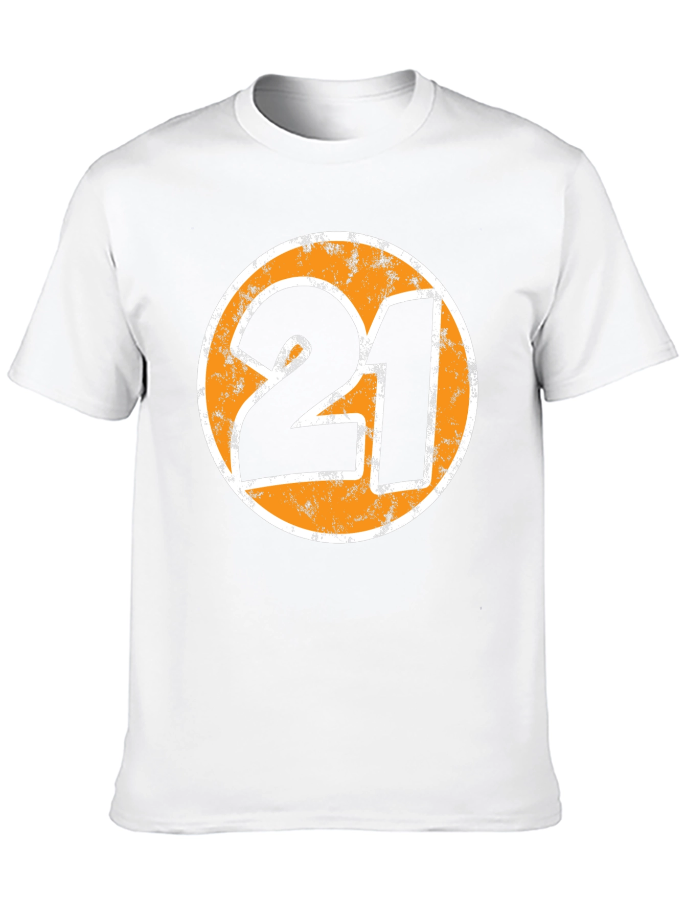 Mens Black 21 Graphic Print T-Shirt