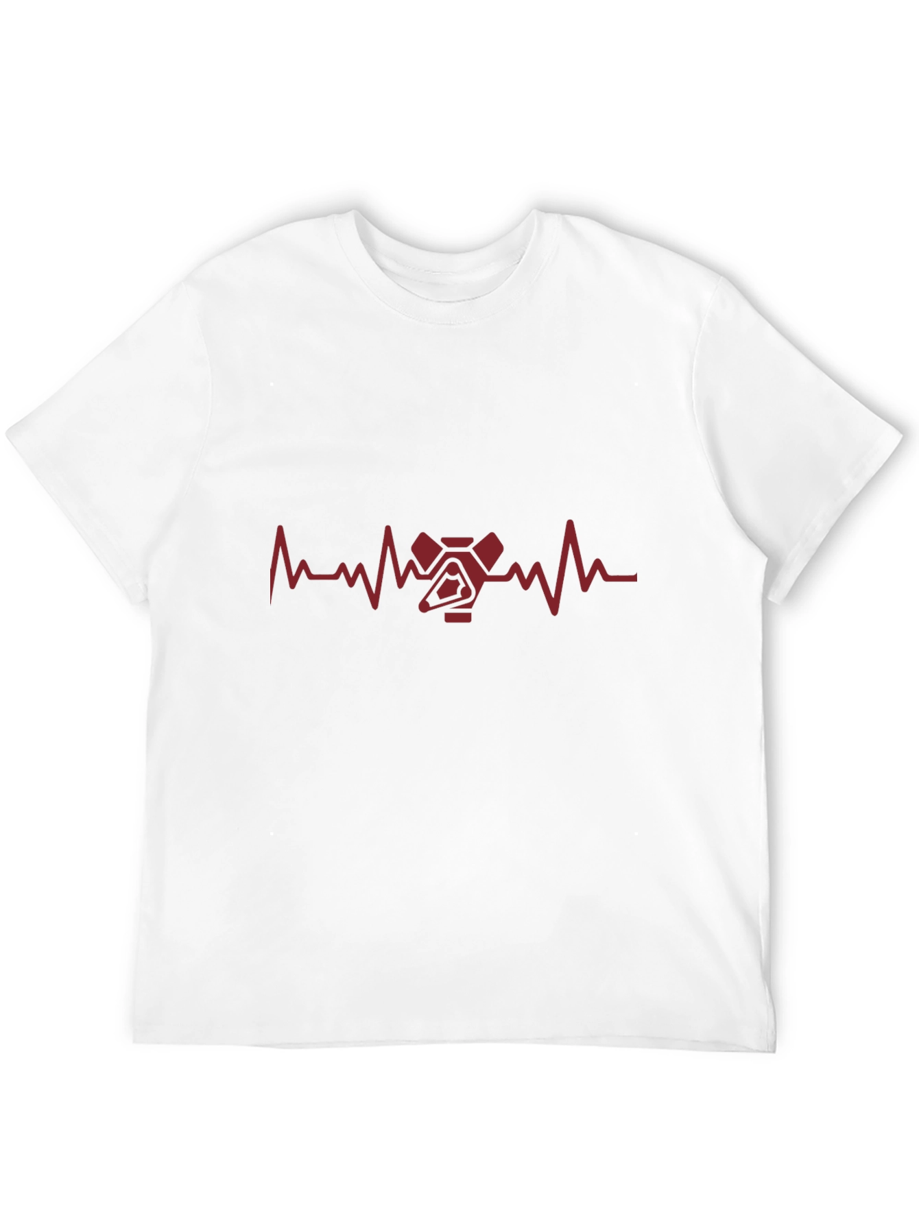 Heartbeat Spaceship Graphic Tee - Black Cotton