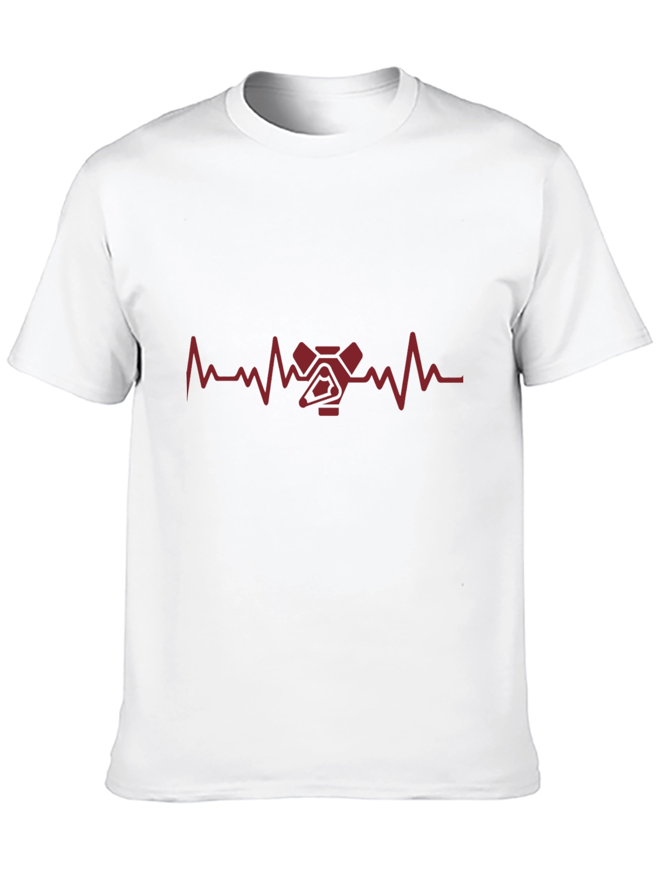 Heartbeat Spaceship Graphic Tee - Black Cotton