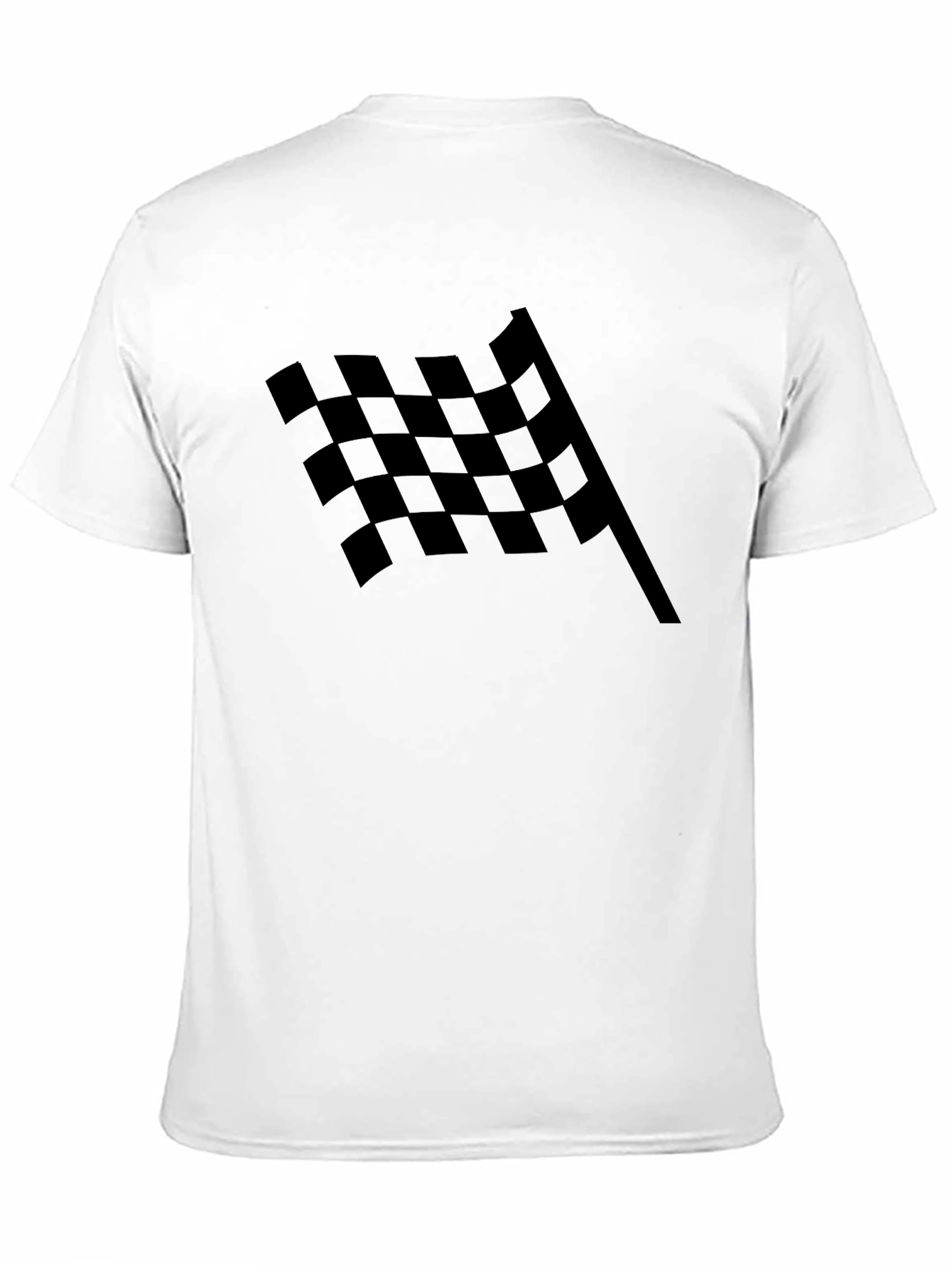 Checkered Flag Graphic Tee - Racing Fan Apparel