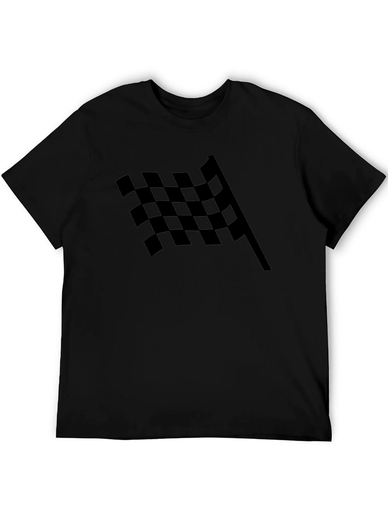 Checkered Flag Graphic Tee - Racing Fan Apparel