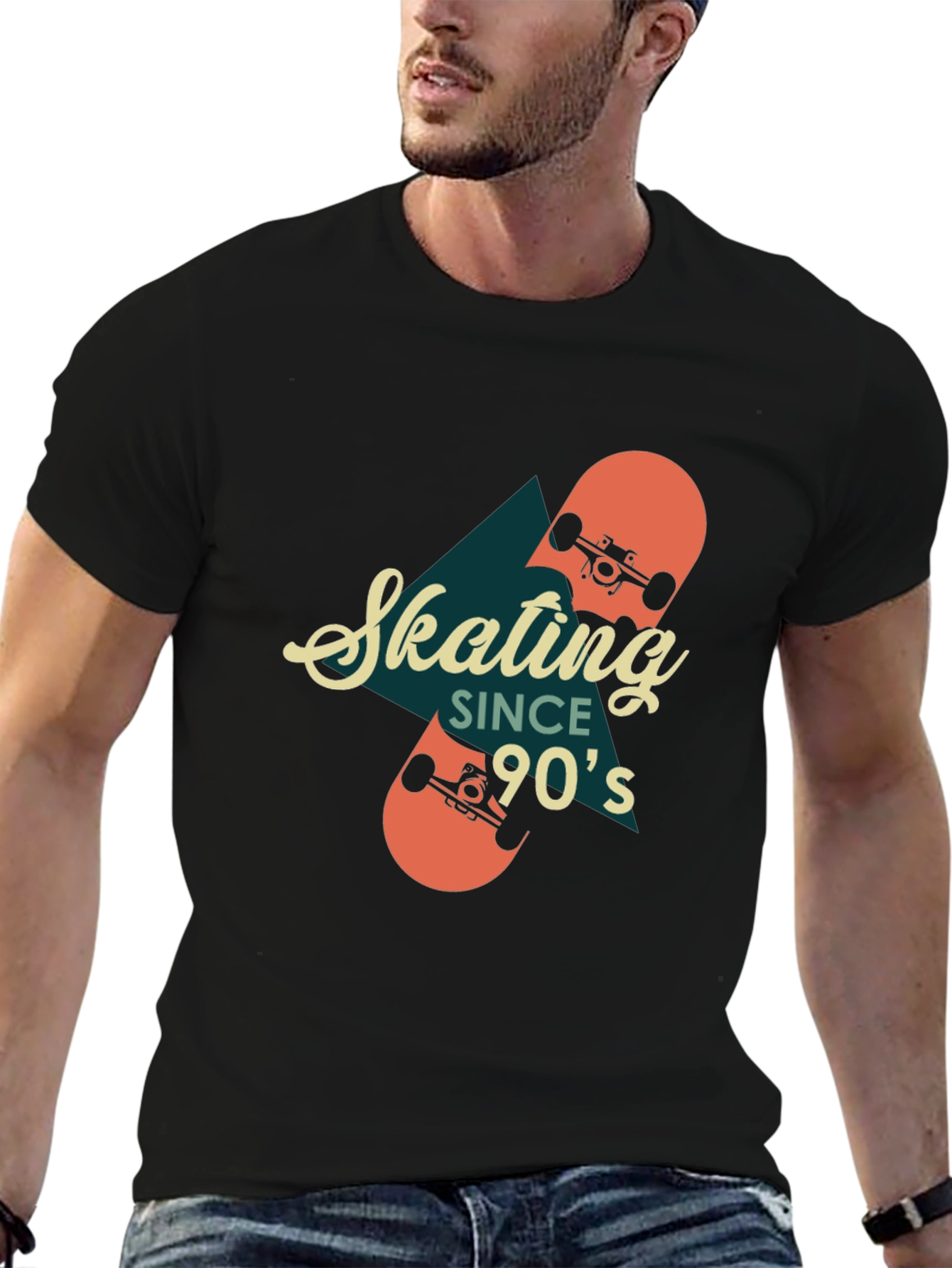 Skating Since 90s Retro Graphic T-Shirt