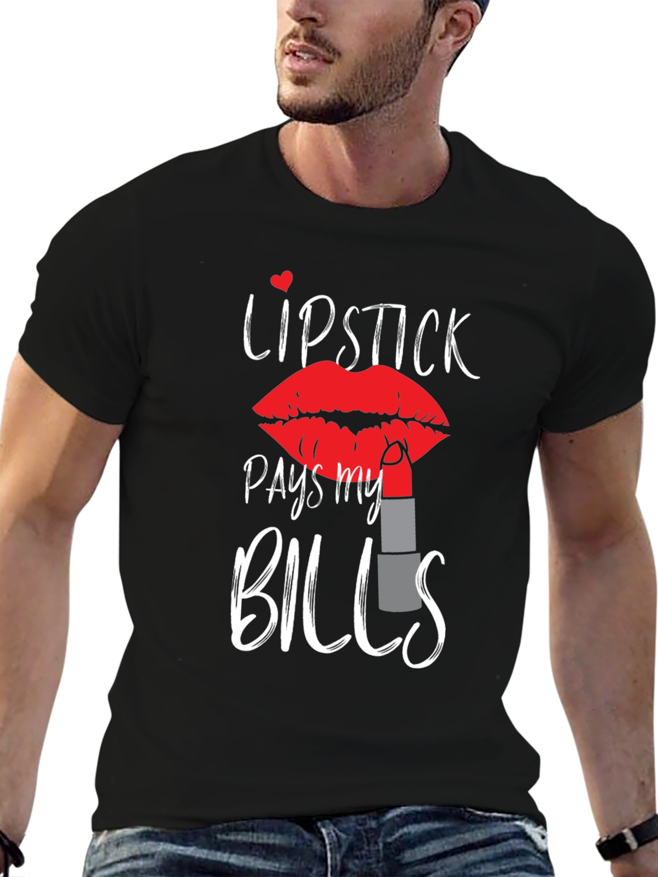 Lipstick Pays My Bills Graphic Tee