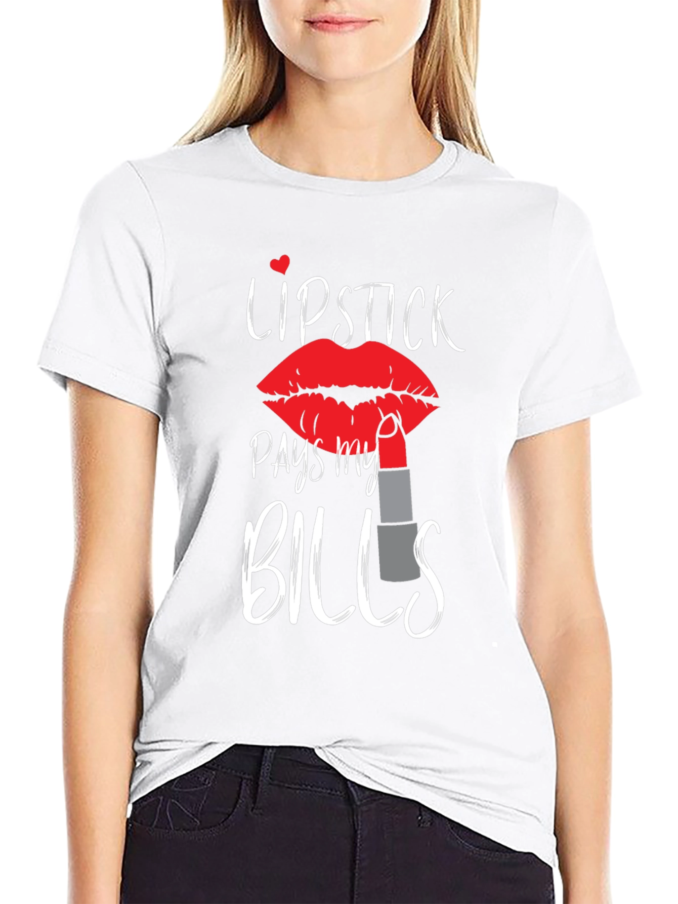 Lipstick Pays My Bills Graphic Tee