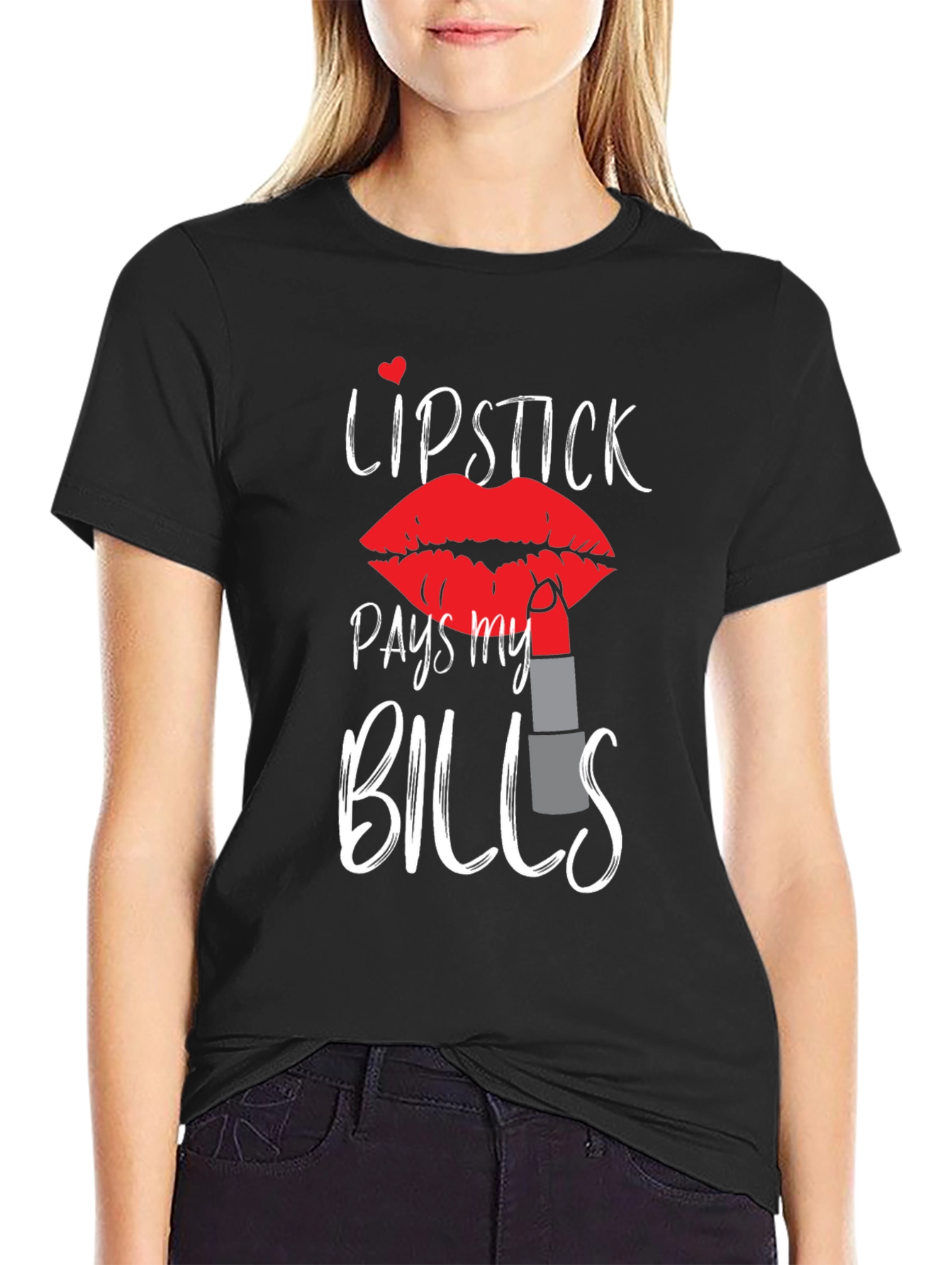 Lipstick Pays My Bills Graphic Tee