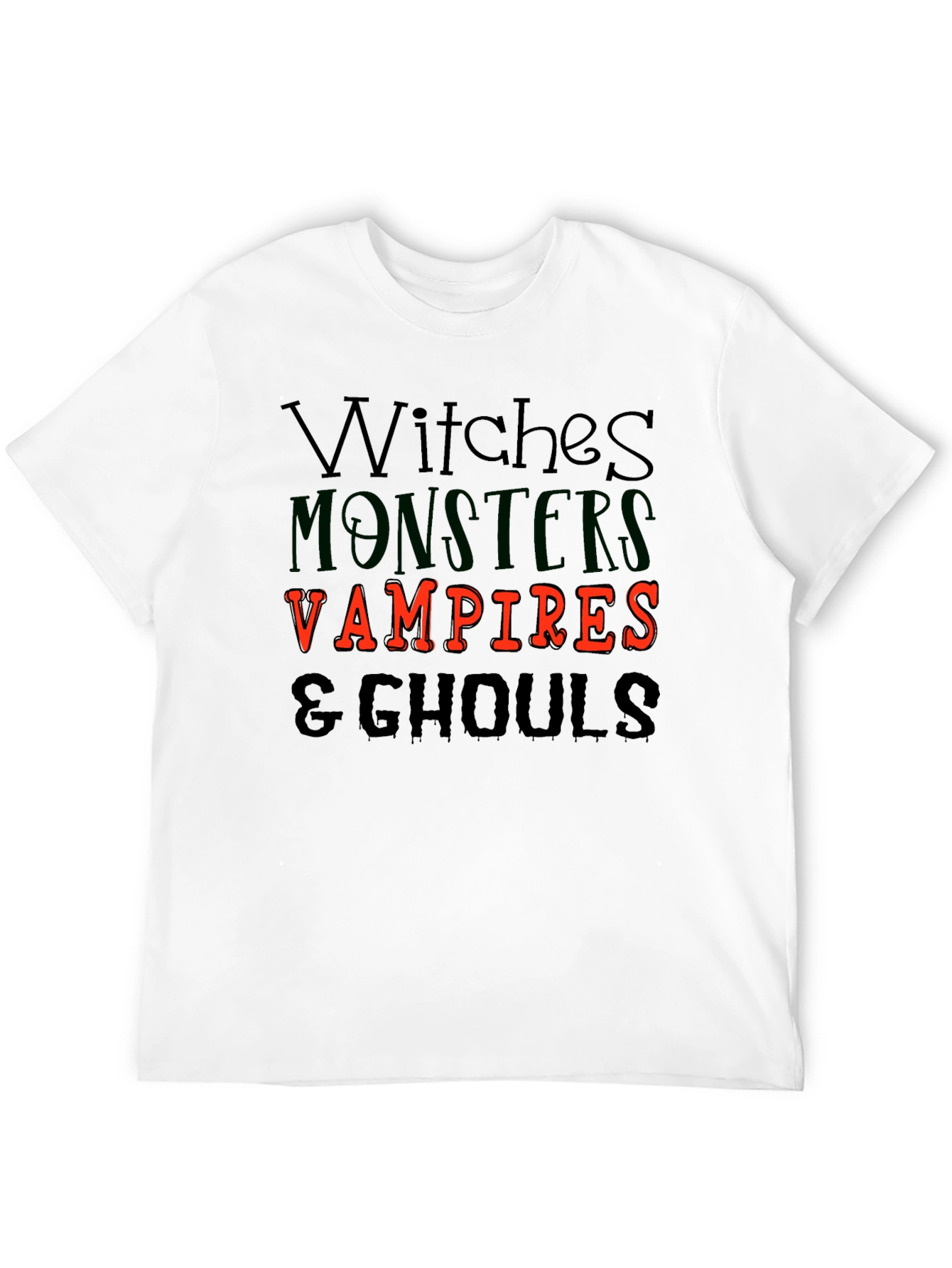 Halloween Witches Monsters Vampires & Ghouls T-Shirt