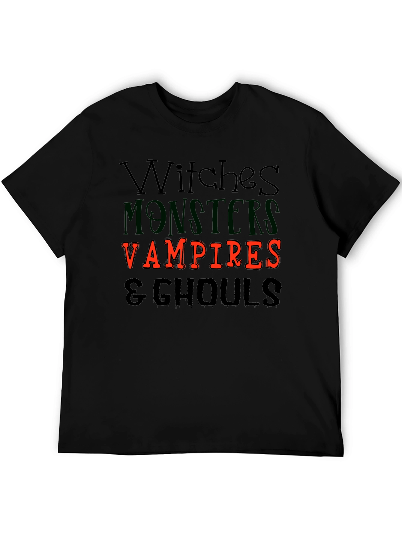Halloween Witches Monsters Vampires & Ghouls T-Shirt