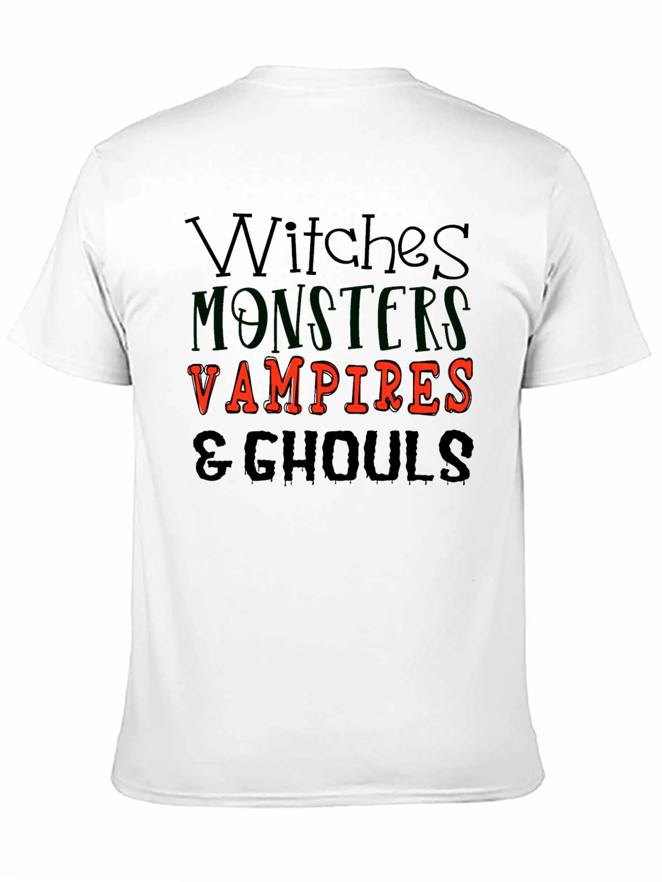 Halloween Witches Monsters Vampires & Ghouls T-Shirt