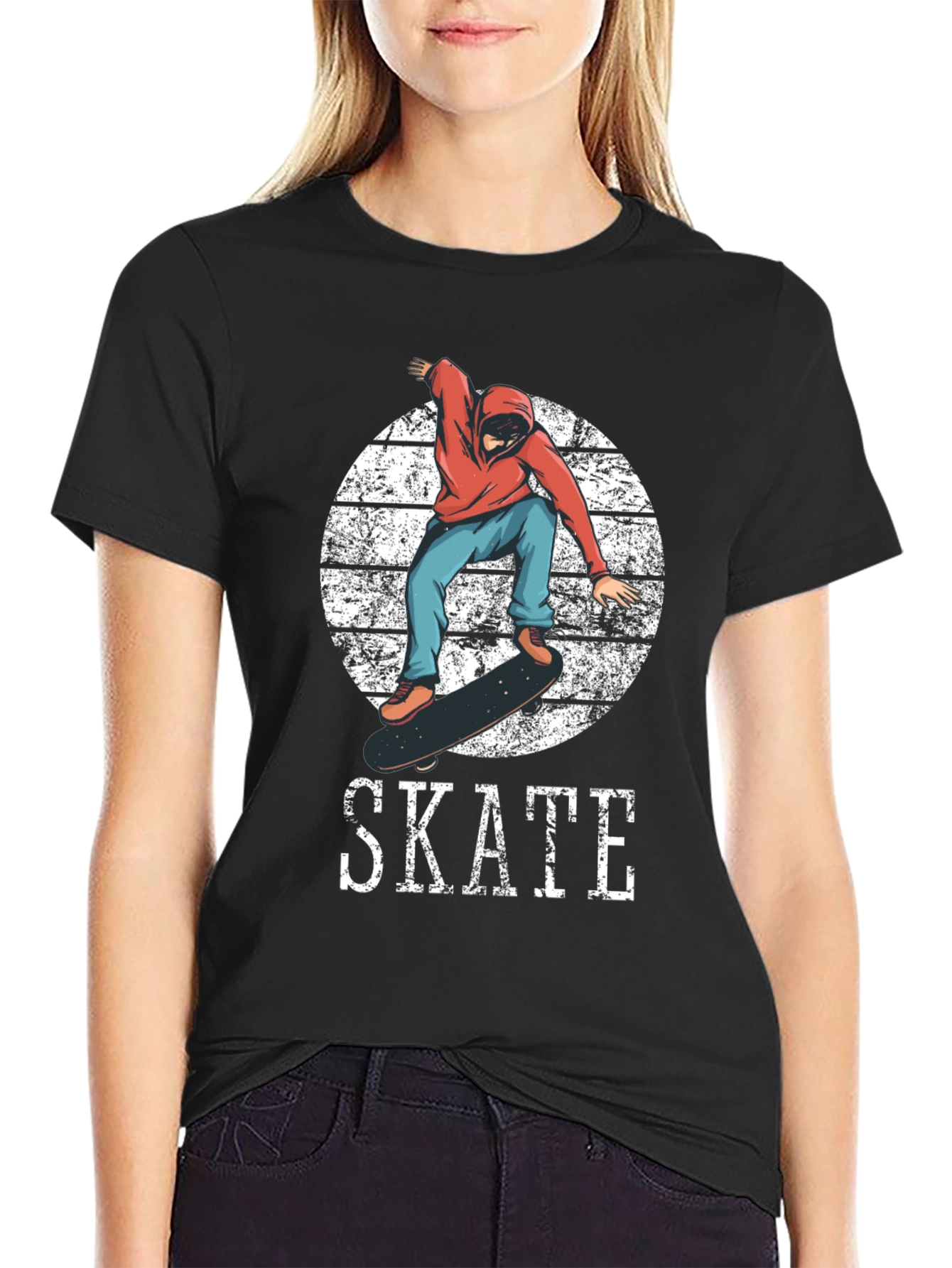 Skateboarder Graphic Tee - Cool Skate Design