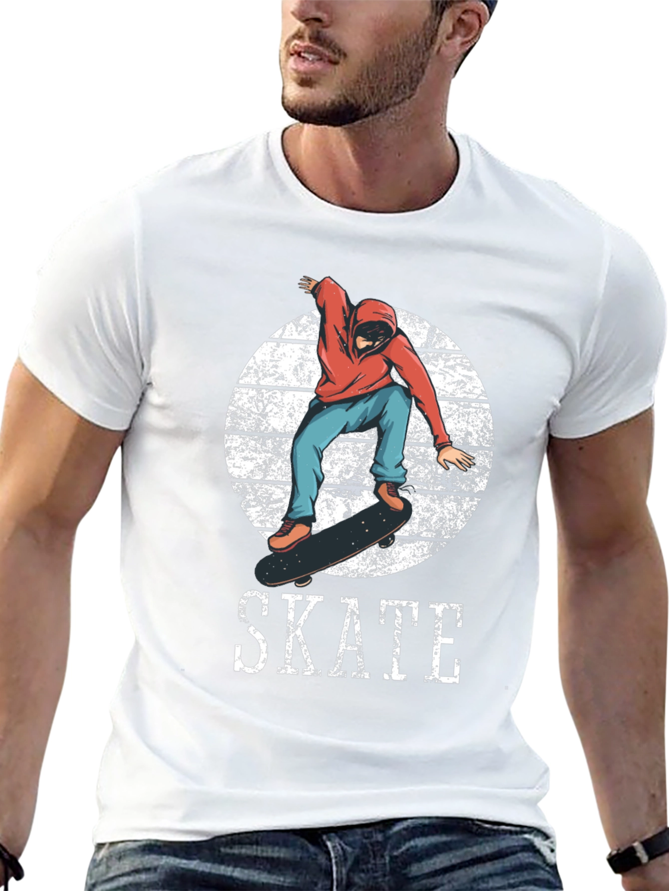 Skateboarder Graphic Tee - Cool Skate Design
