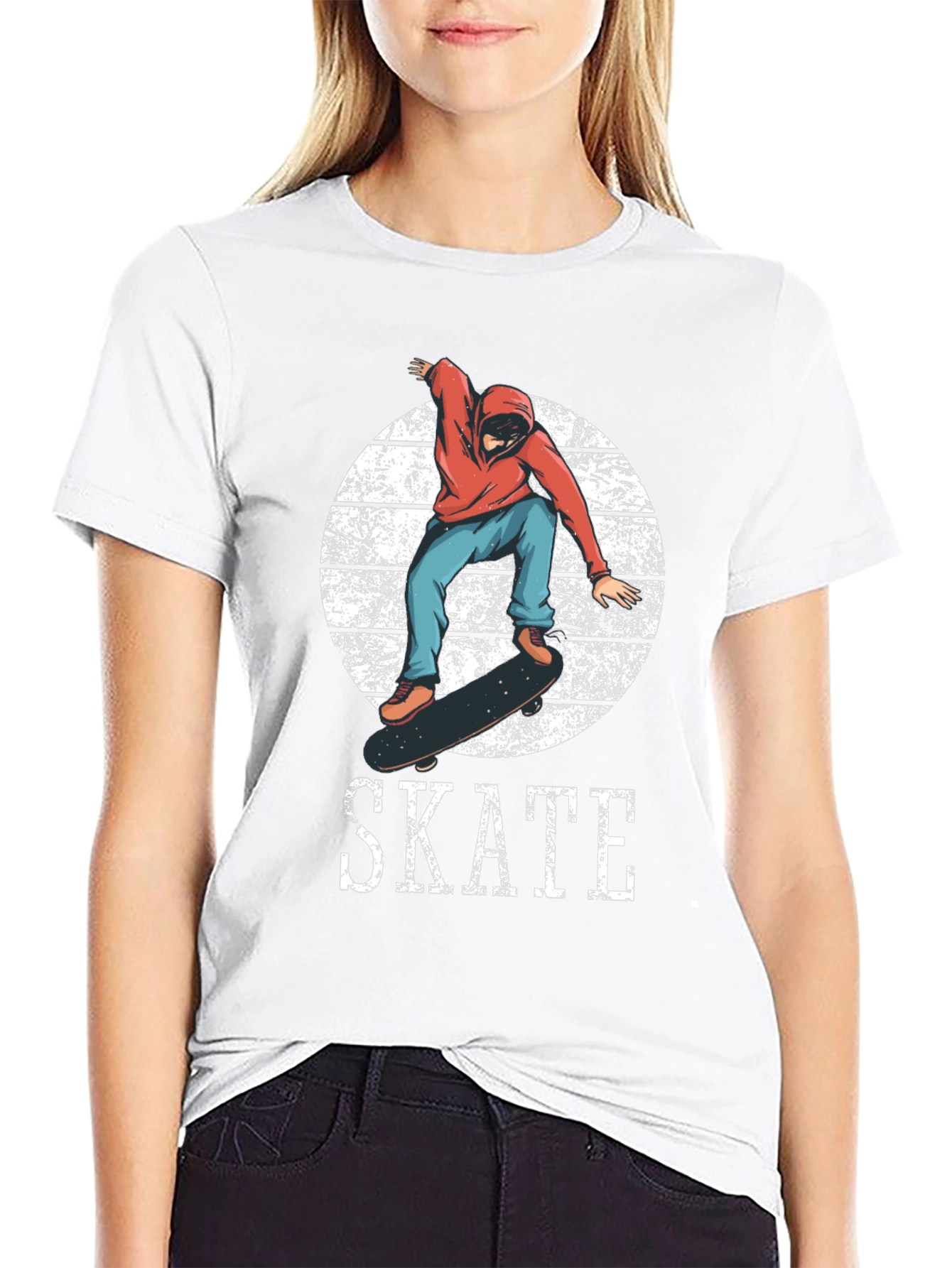 Skateboarder Graphic Tee - Cool Skate Design