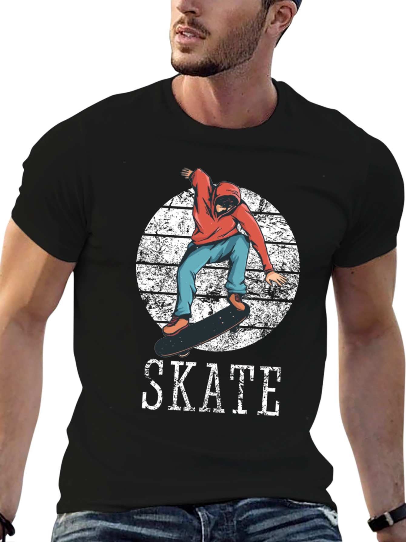 Skateboarder Graphic Tee - Cool Skate Design