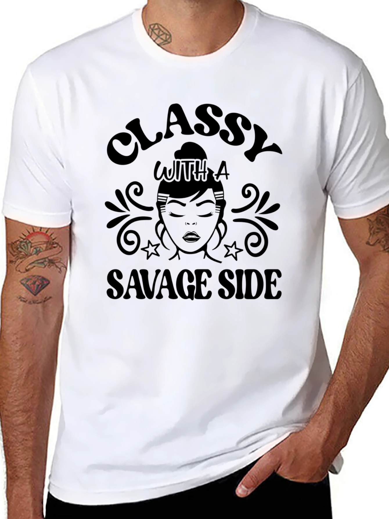 Classy With A Savage Side Graphic Tee - Unisex
