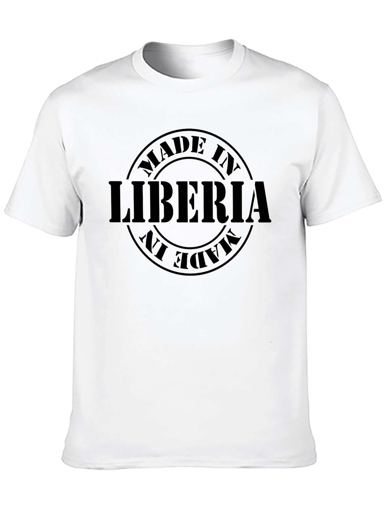 Made in Liberia T-Shirt - Black Graphic Tee