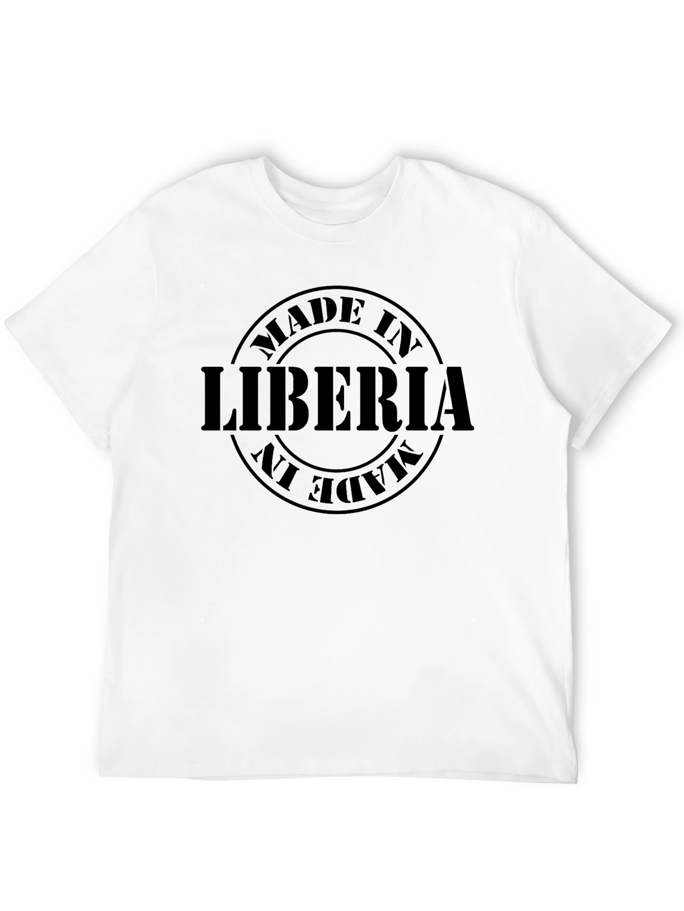 Made in Liberia T-Shirt - Black Graphic Tee