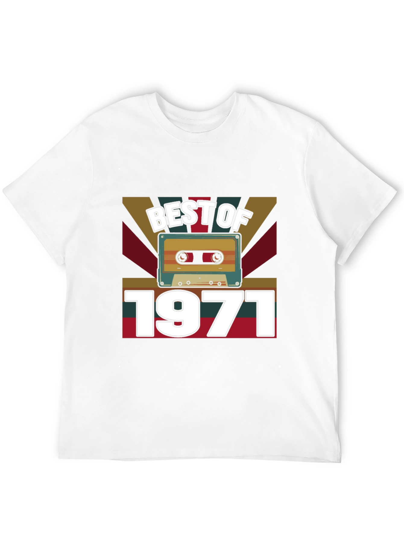 Best of 1971 Retro Cassette Tape T-Shirt
