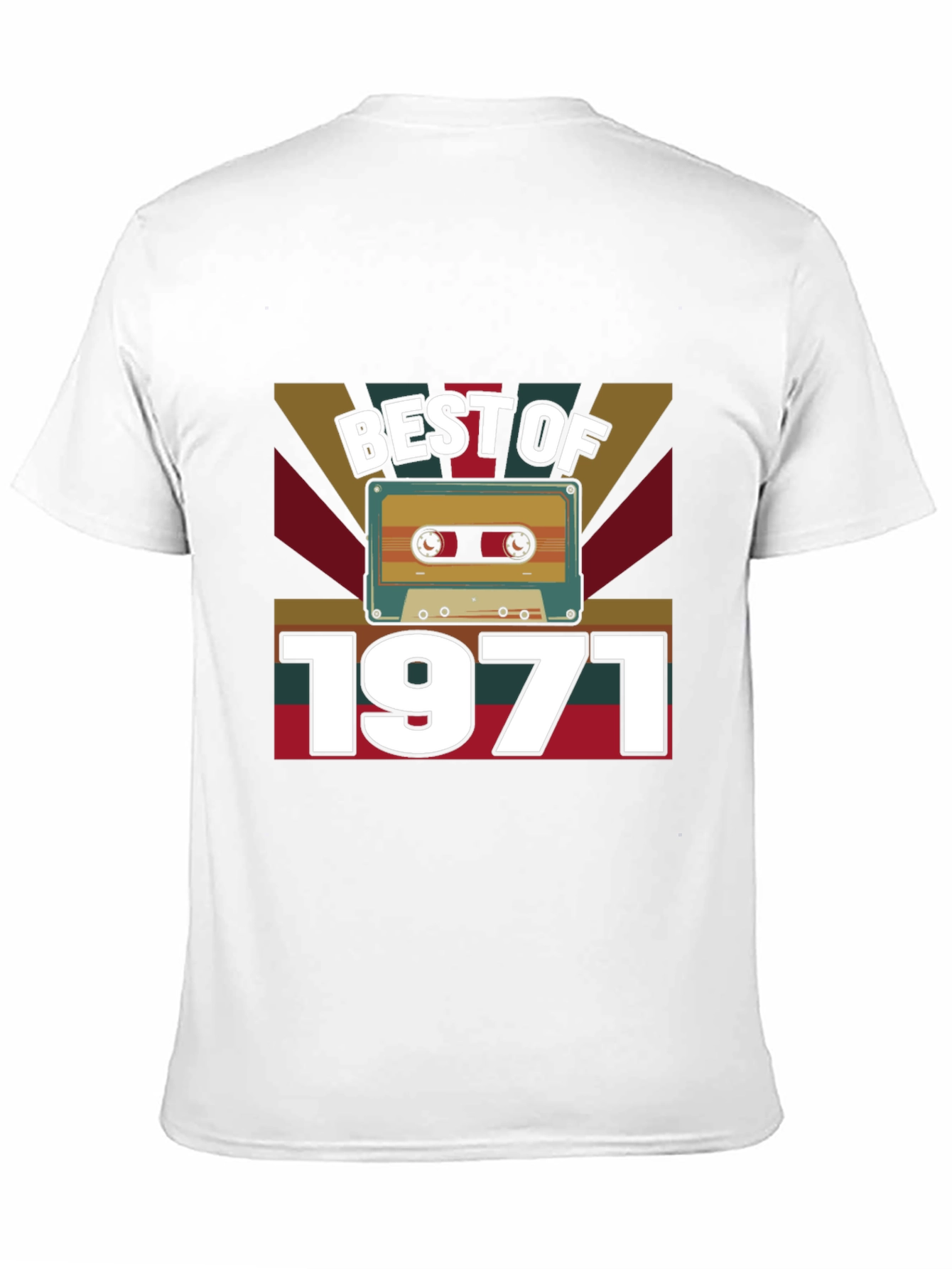 Best of 1971 Retro Cassette Tape T-Shirt