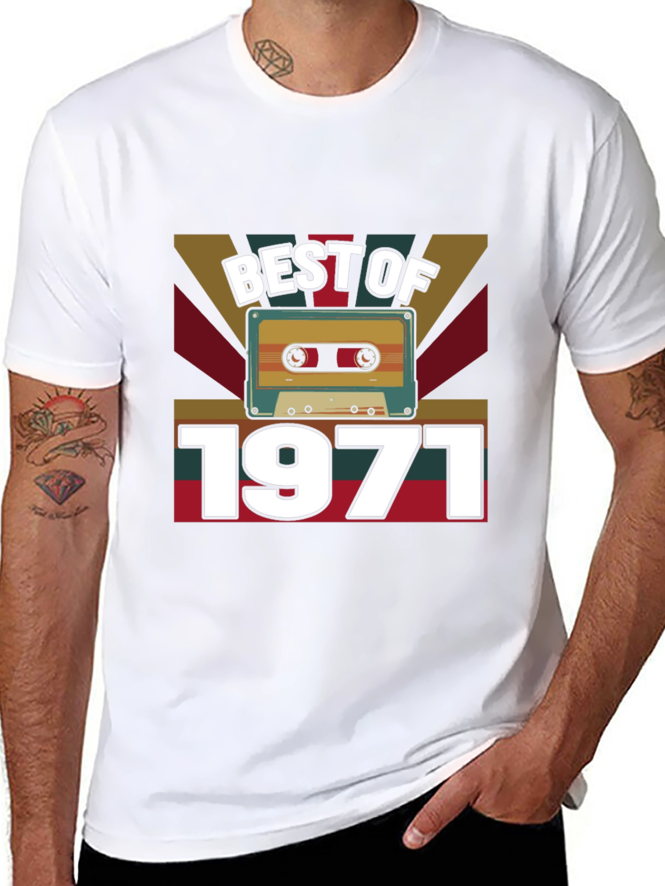 Best of 1971 Retro Cassette Tape T-Shirt