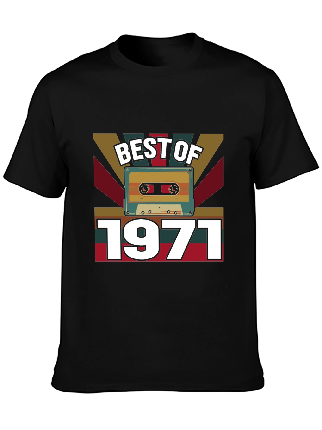 Best of 1971 Retro Cassette Tape T-Shirt