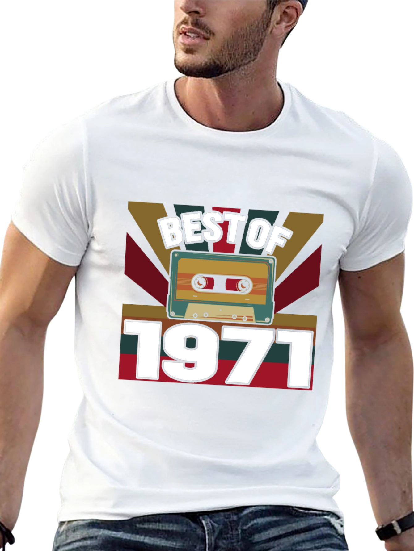 Best of 1971 Retro Cassette Tape T-Shirt