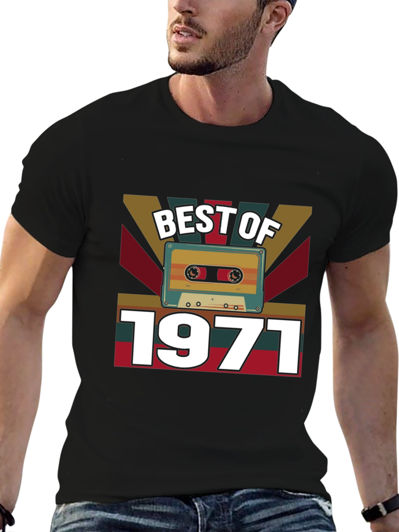 Best of 1971 Retro Cassette Tape T-Shirt