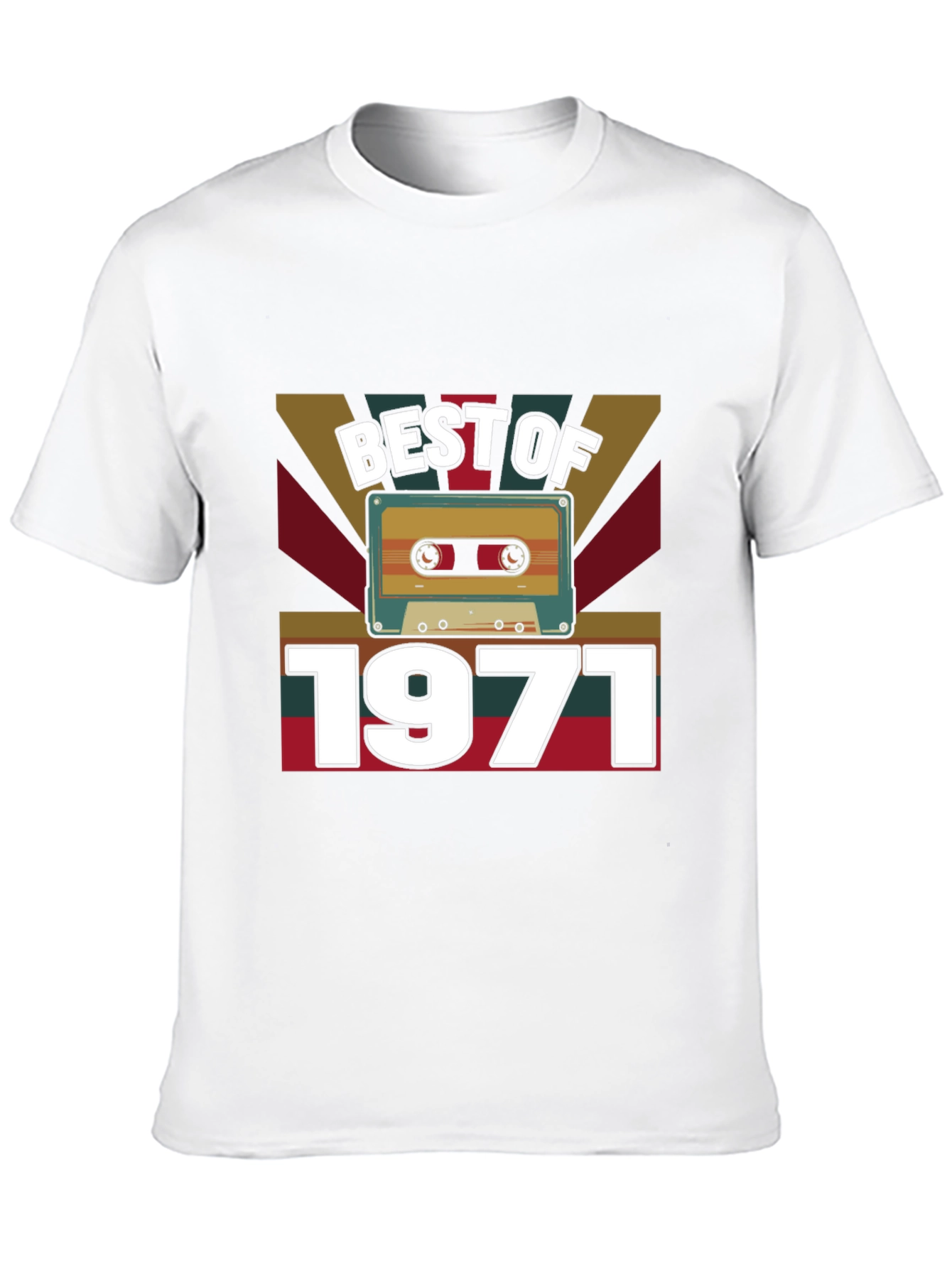 Best of 1971 Retro Cassette Tape T-Shirt