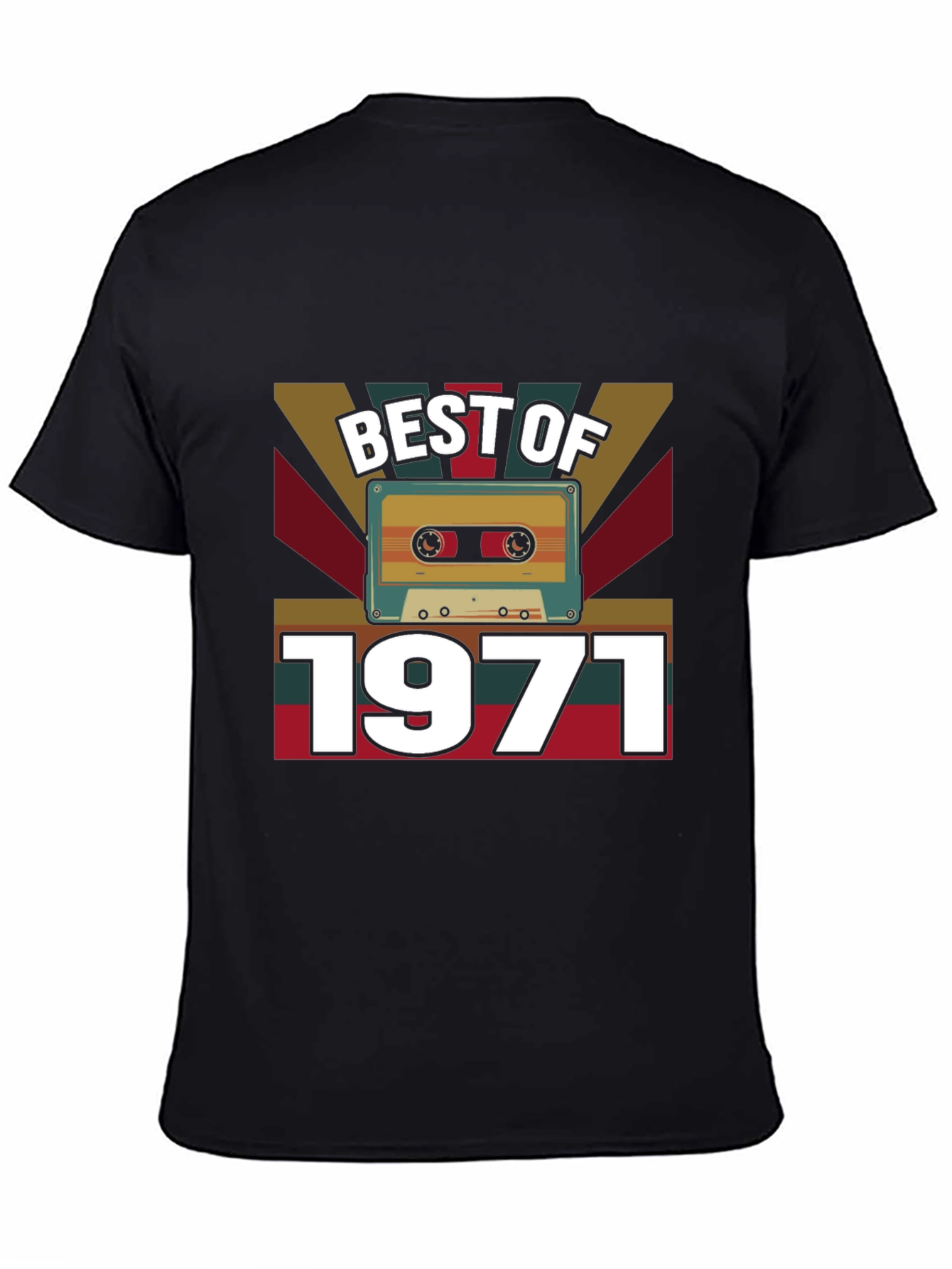 Best of 1971 Retro Cassette Tape T-Shirt