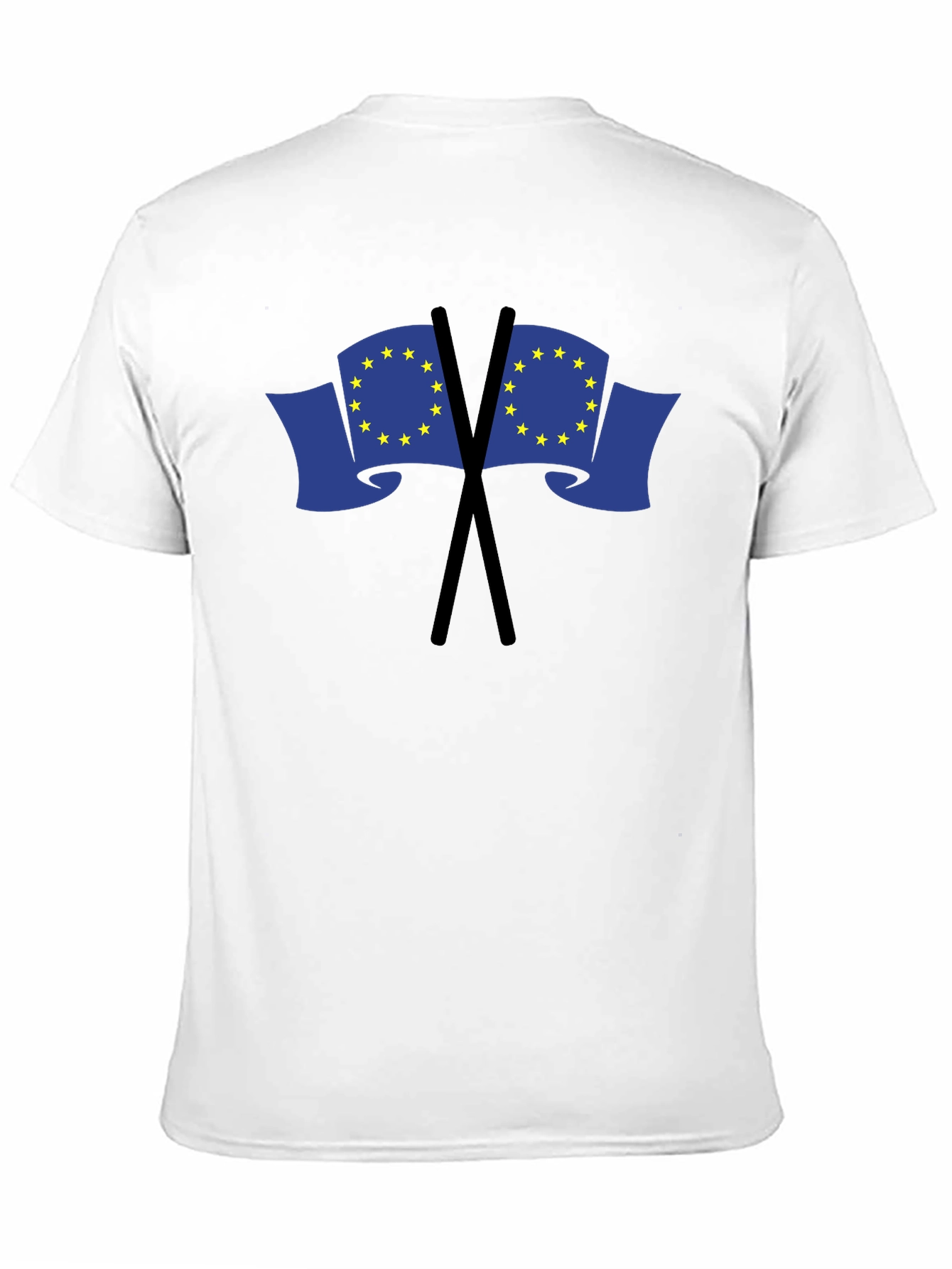 EU Flag Graphic Black T-Shirt