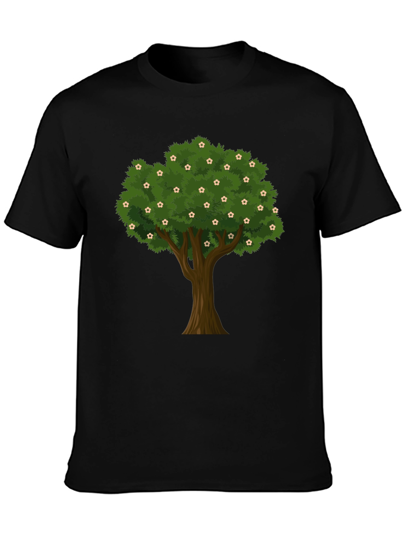 Tree Graphic Black T-Shirt