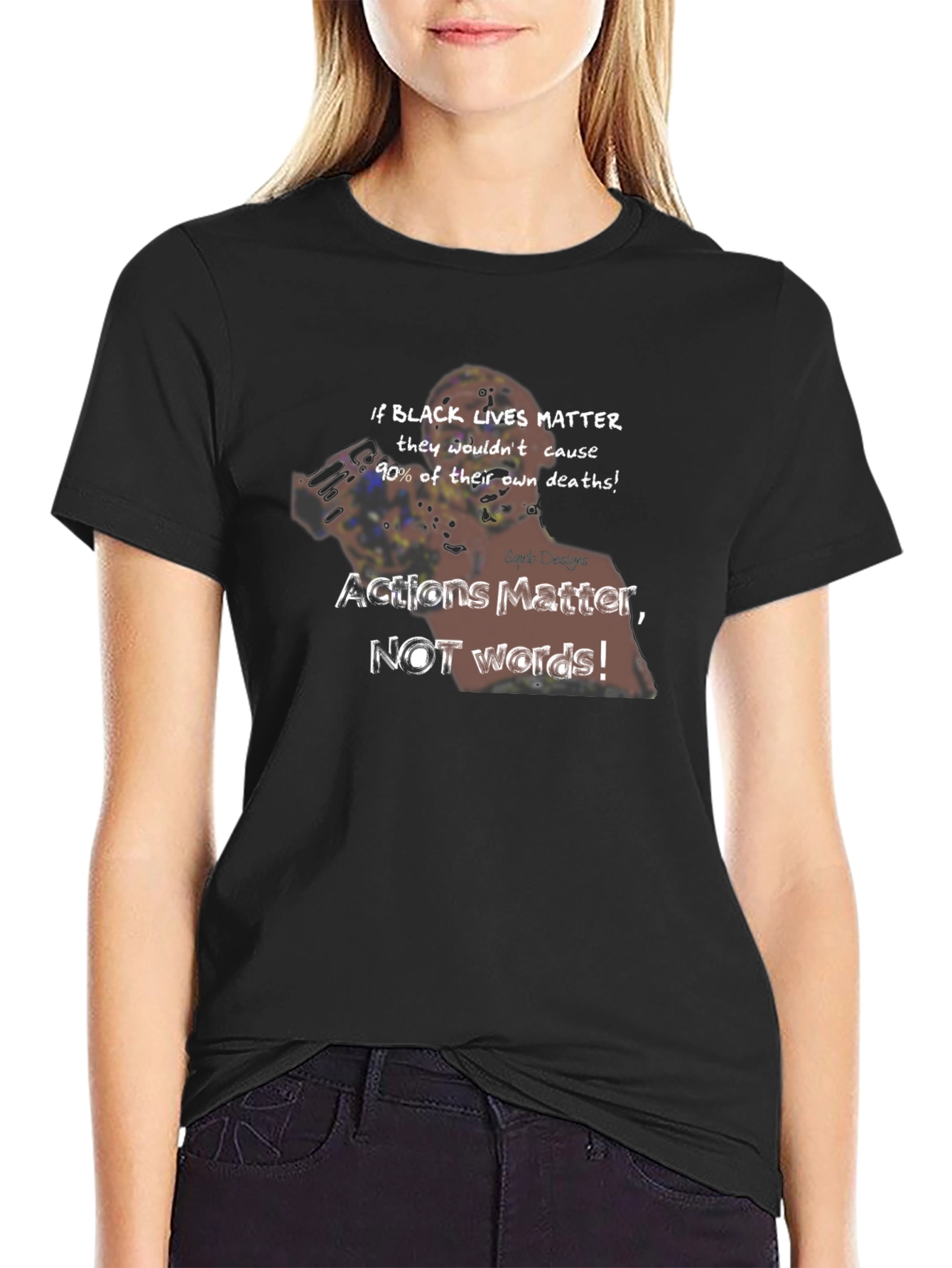 Controversial Black Lives Matter Graphic Tee