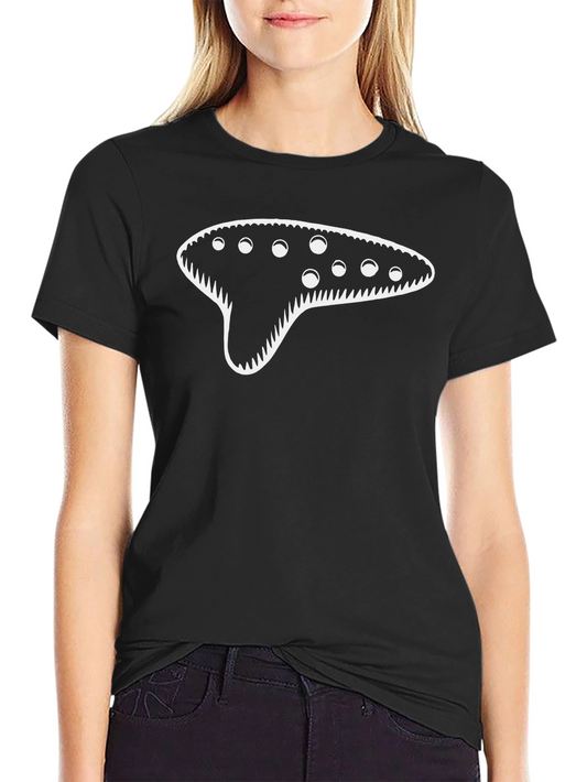 Ocarina Design Black T-Shirt