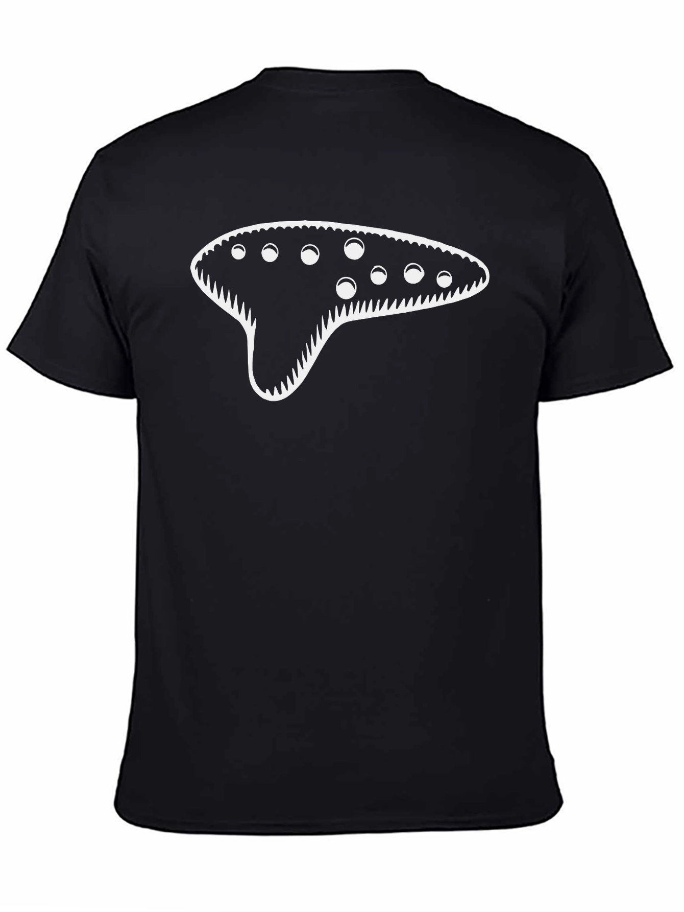 Ocarina Design Black T-Shirt