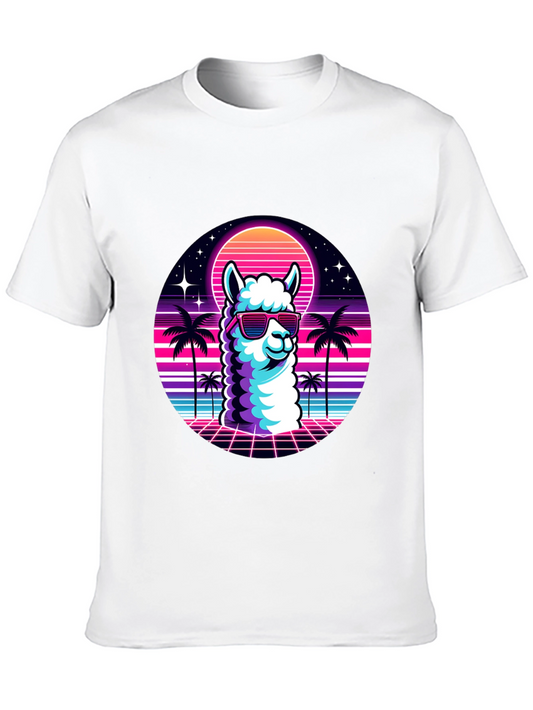 Retro Llama T-Shirt - 80s Vibes