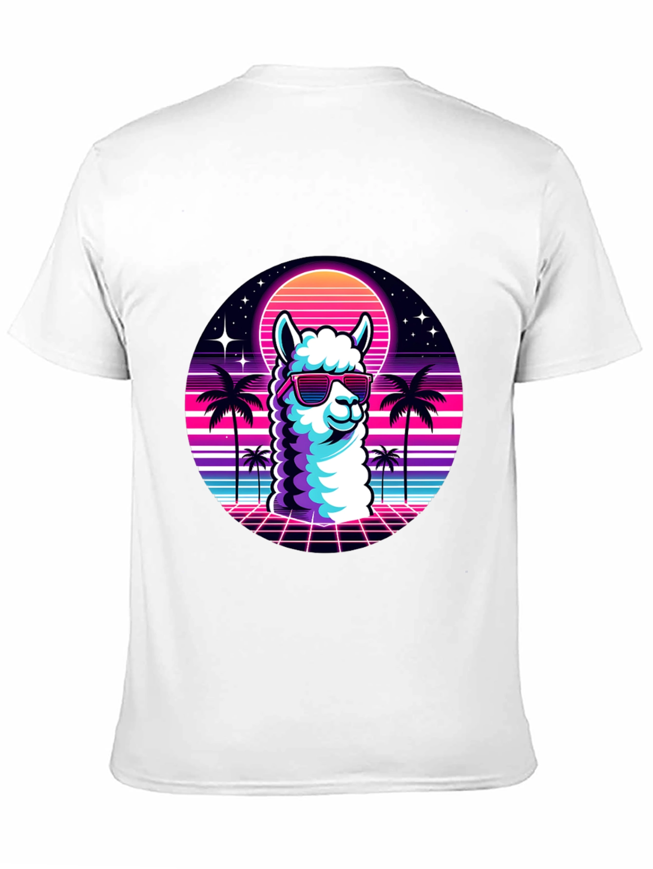Retro Llama T-Shirt - 80s Vibes