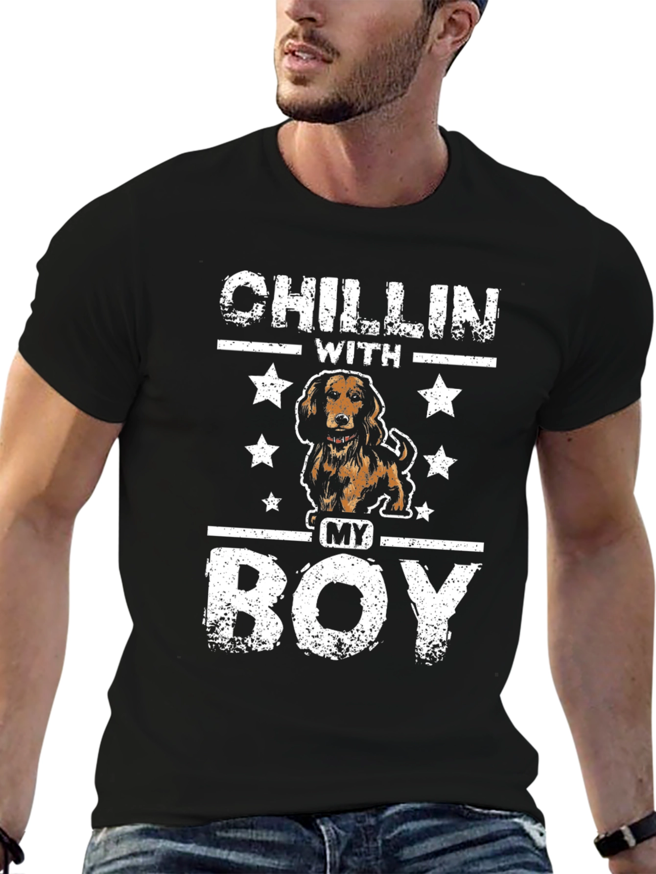 Chillin With My Boy Dog Lover T-Shirt
