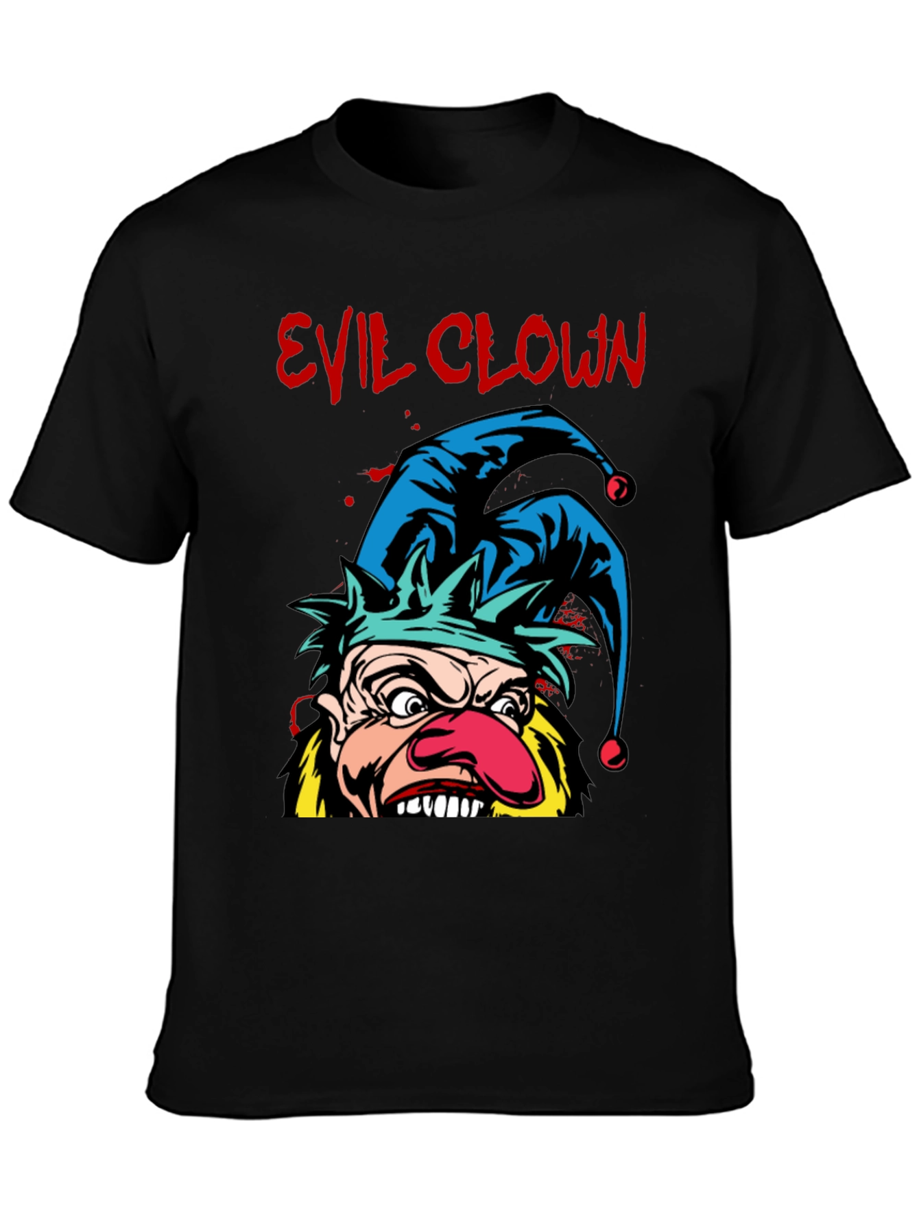 Evil Clown Graphic Tee - Black