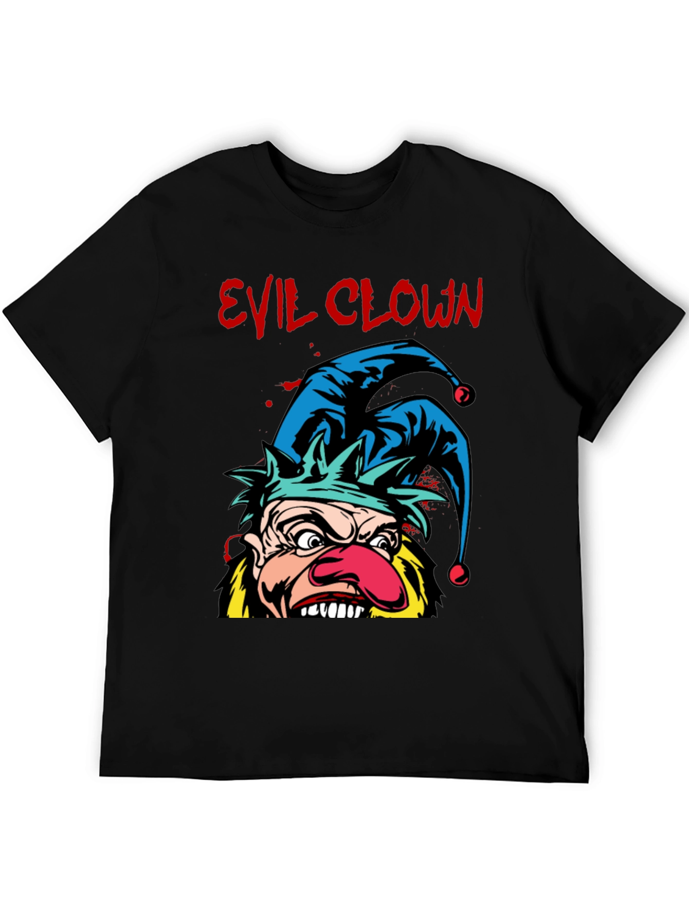 Evil Clown Graphic Tee - Black