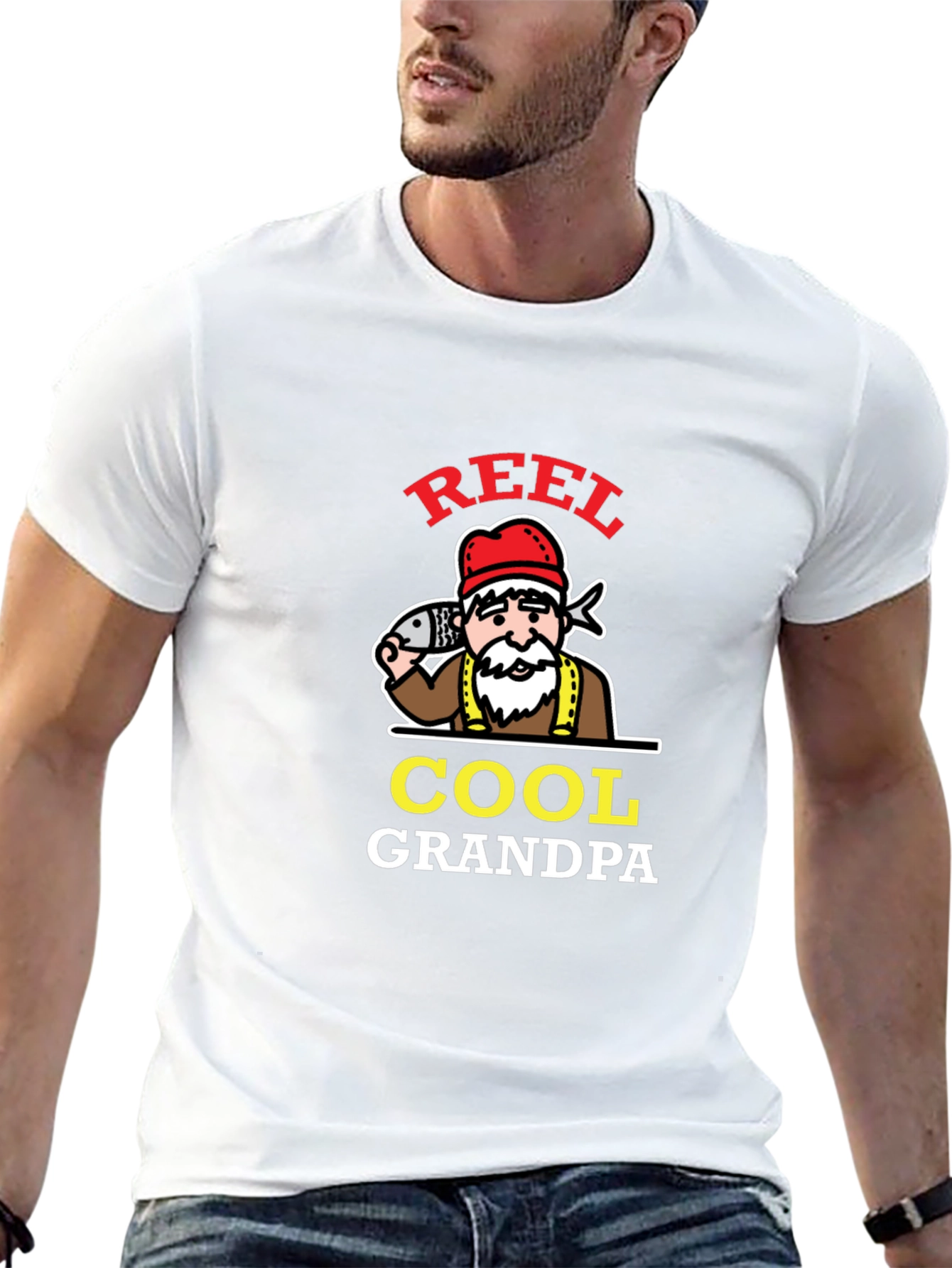 Reel Cool Grandpa T-Shirt Fishing