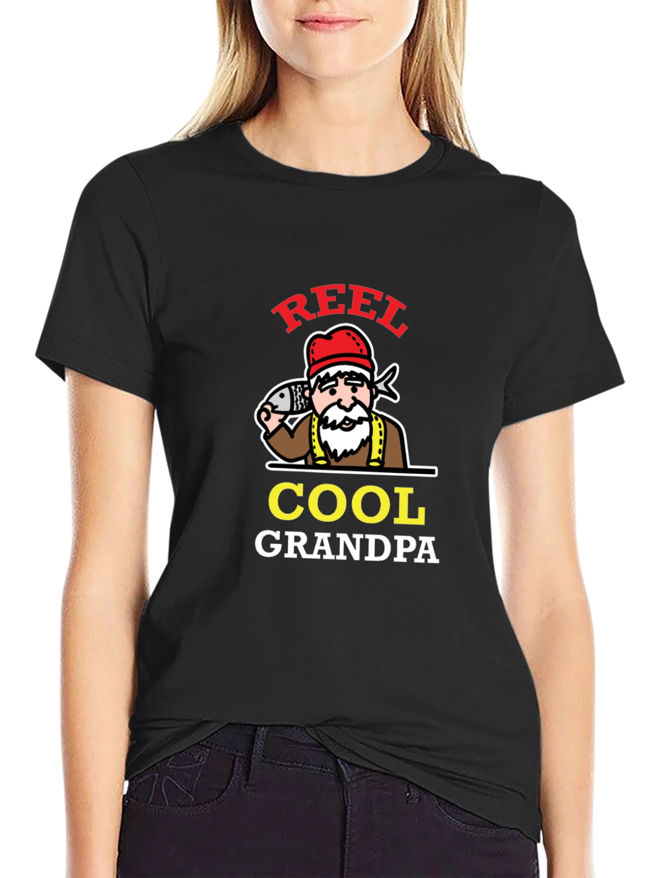 Reel Cool Grandpa T-Shirt Fishing
