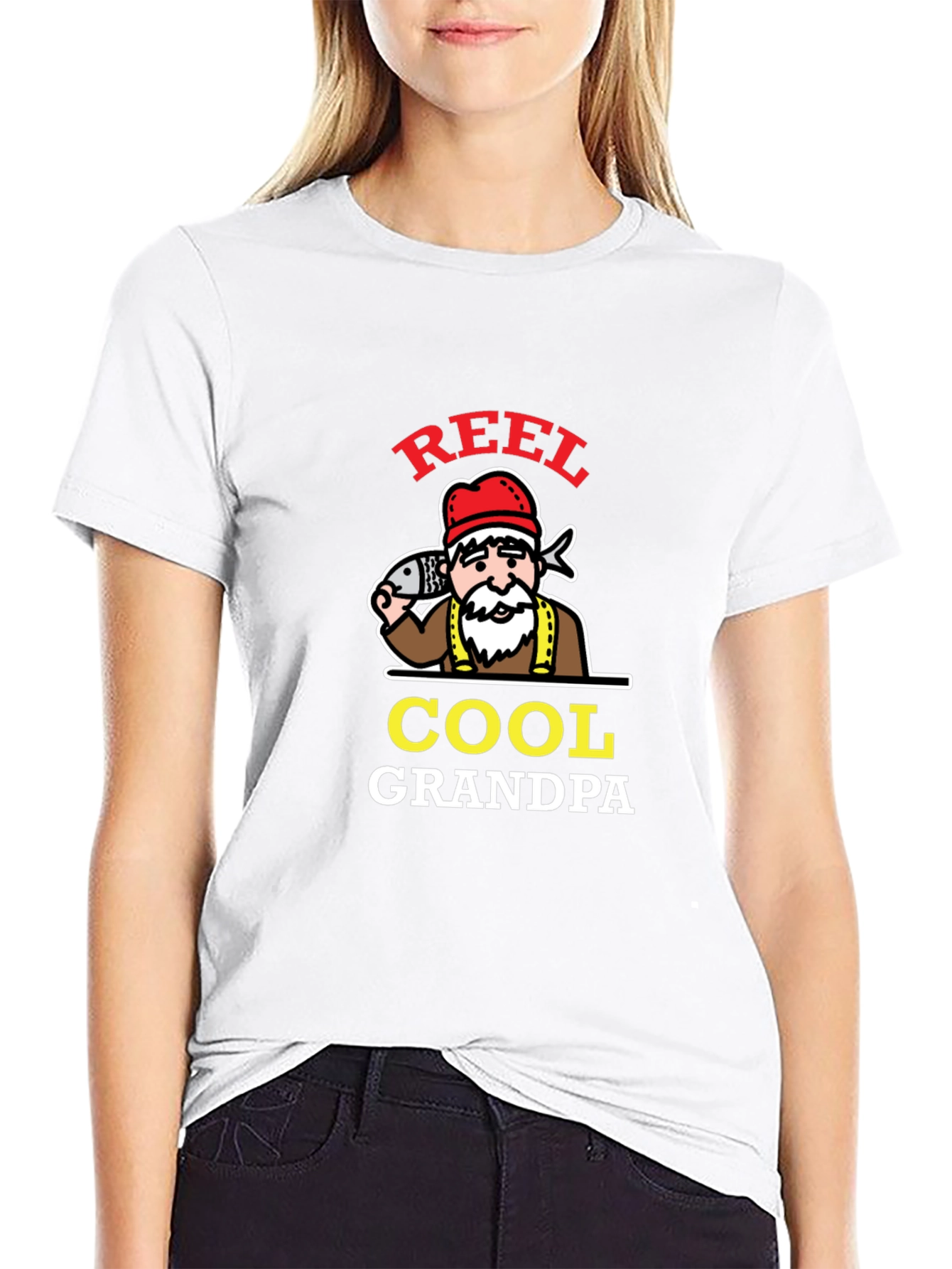 Reel Cool Grandpa T-Shirt Fishing