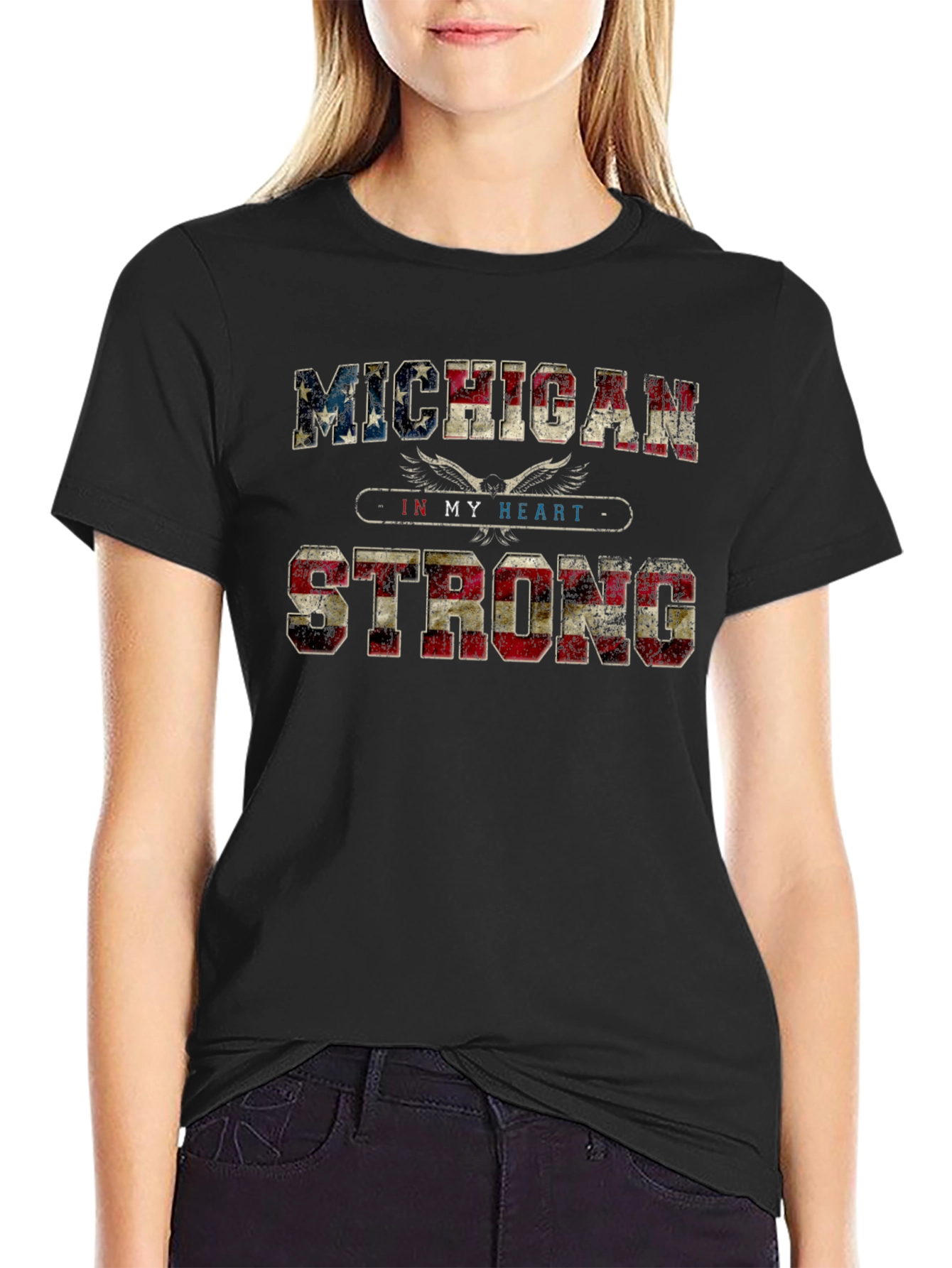 Michigan Strong Patriotic T-Shirt